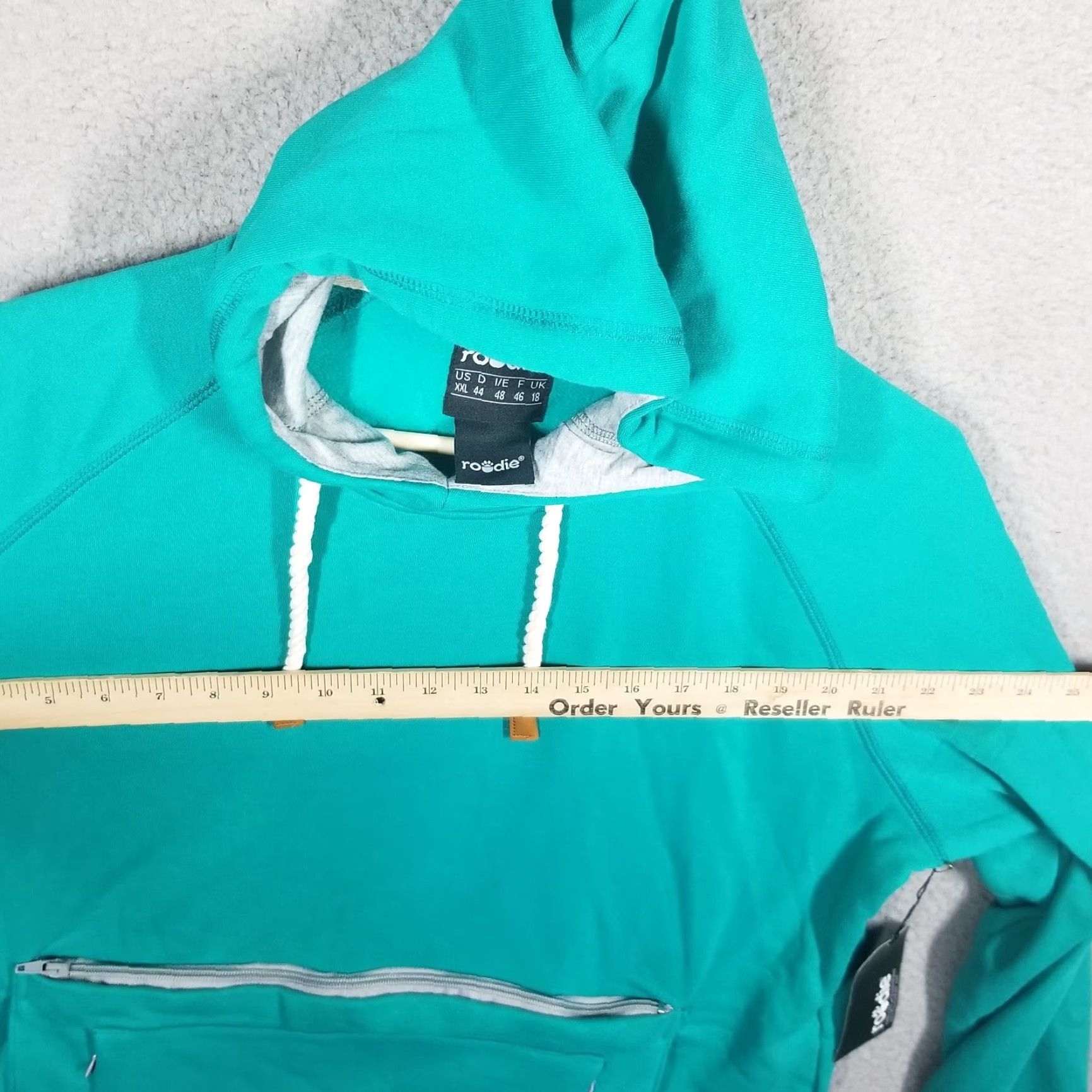 Vintage VINTAGE Roodie Pet Pouch Hoodie Cat Dog Chihuahua Holder Sweatshirt XXL Teal Womens Activewear Size XXL / US 16-18 / IT 52-54 - 7 Thumbnail