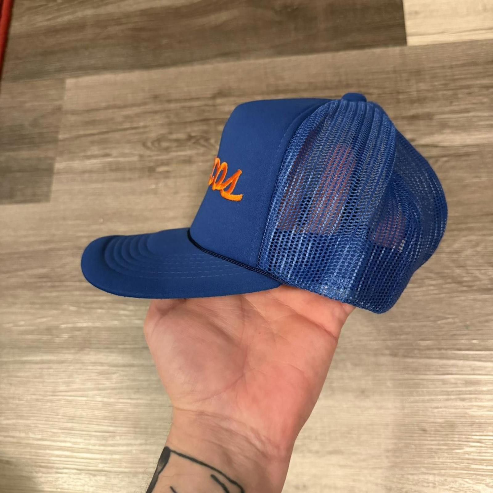 NFL vintage Denver broncos script SnapBack trucker hat 80s OS Size ONE SIZE - 2 Thumbnail
