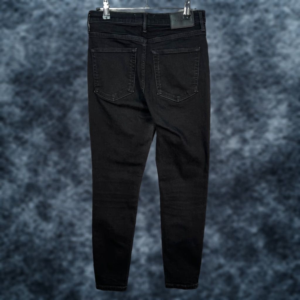 Everlane Everlane Jeans Women's 8 High Rise Skinny Black Cotton Blend Denim Cropped Stretch 5-Pocket Inseam 24" Size 30" / US 8 / IT 44 - 1 Thumbnail