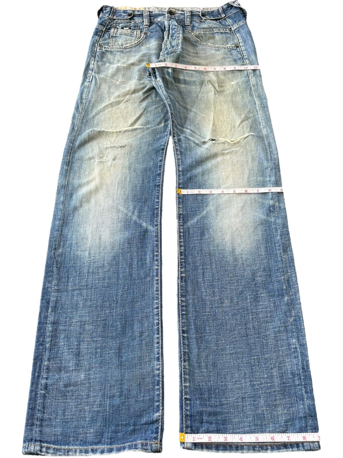 JNCO Vintage Japanese Brand Mud Wash Distress Baggy Jeans Size US 30 / EU 46 - 8 Thumbnail