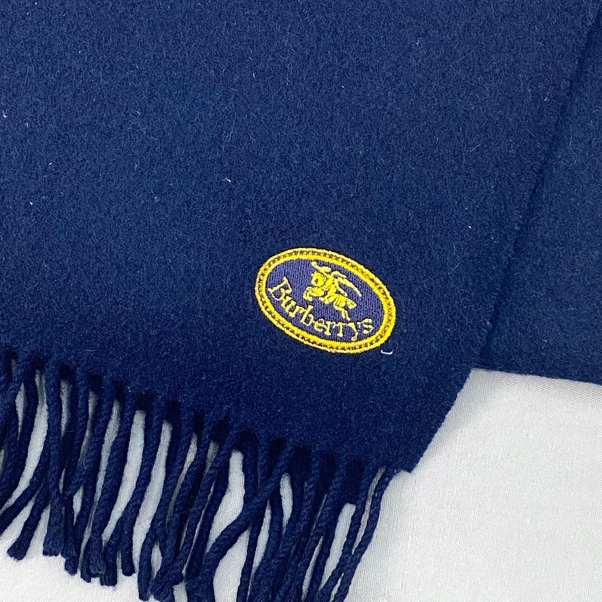 Burberry Vintage Burberry Scarf Muffler Wool Fringe Winter Scarves Size ONE SIZE - 4 Thumbnail