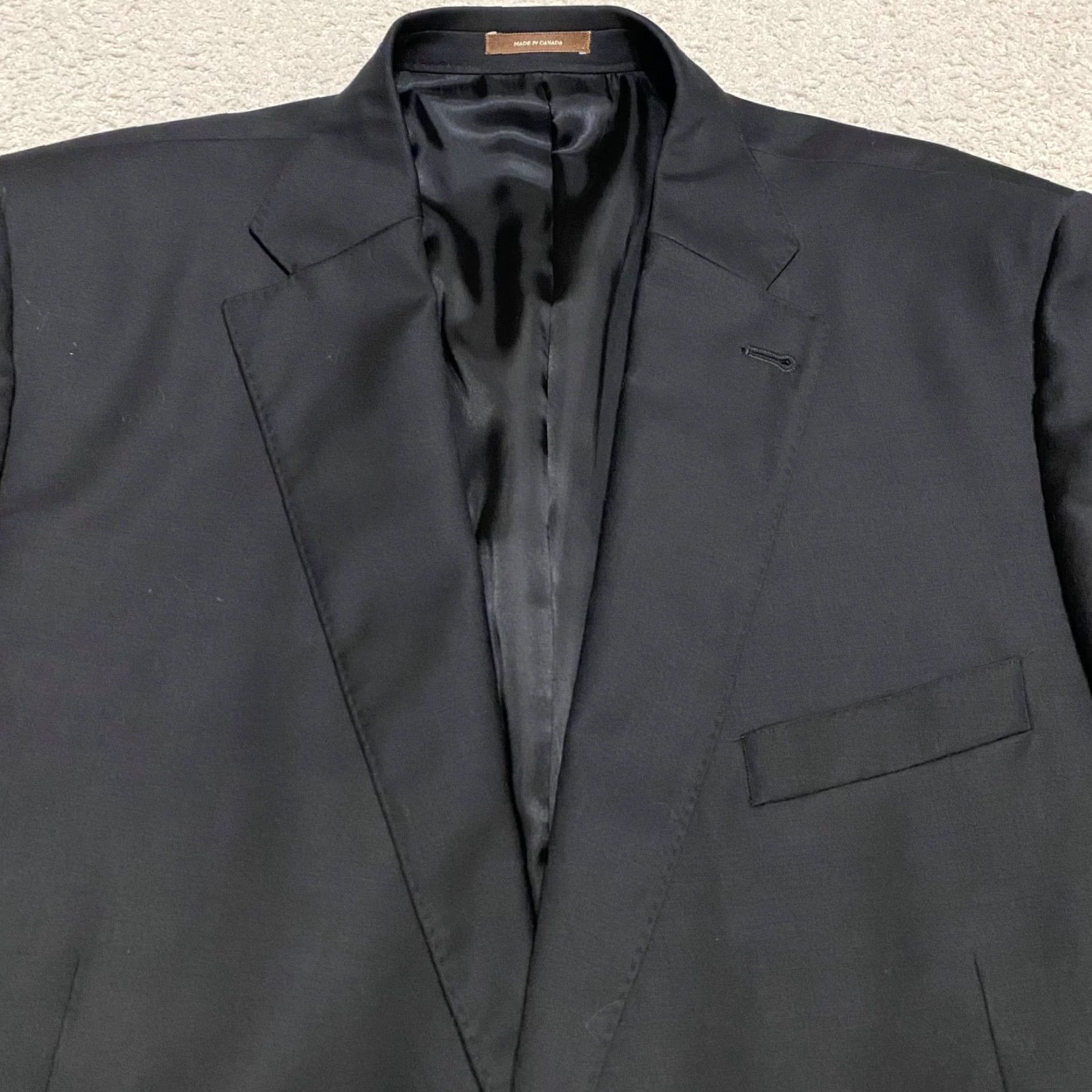 Peter Millar Peter Millar Blazer Single-Breasted Two-Button 46L Wool Black Mens VINTAGE? Size US XXL / EU 58 / 5 - 6 Thumbnail