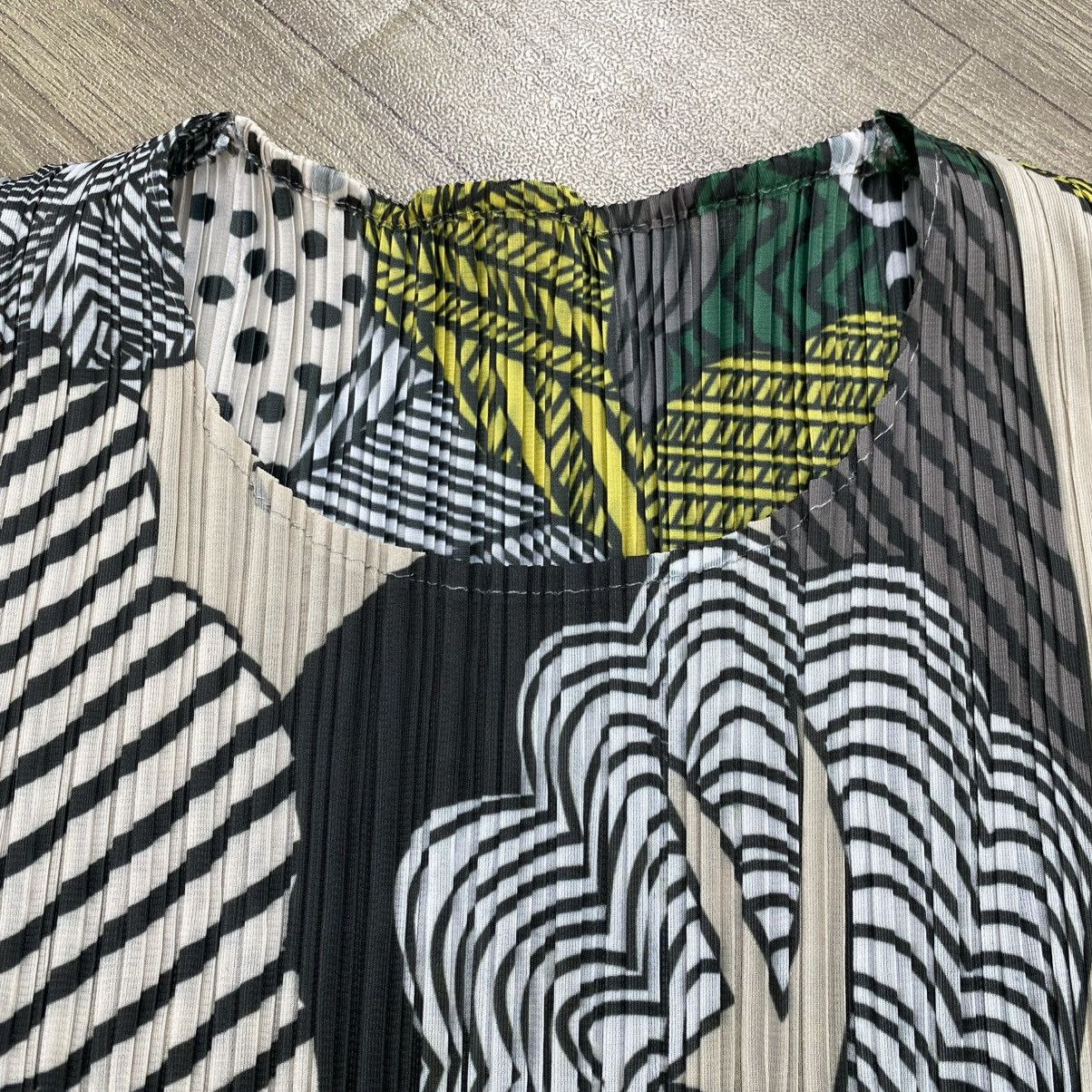 Issey Miyake Jun Pleats Please Issey Miyake Style Forest Wood Printed Top Size S / US 4 / IT 40 - 5 Thumbnail