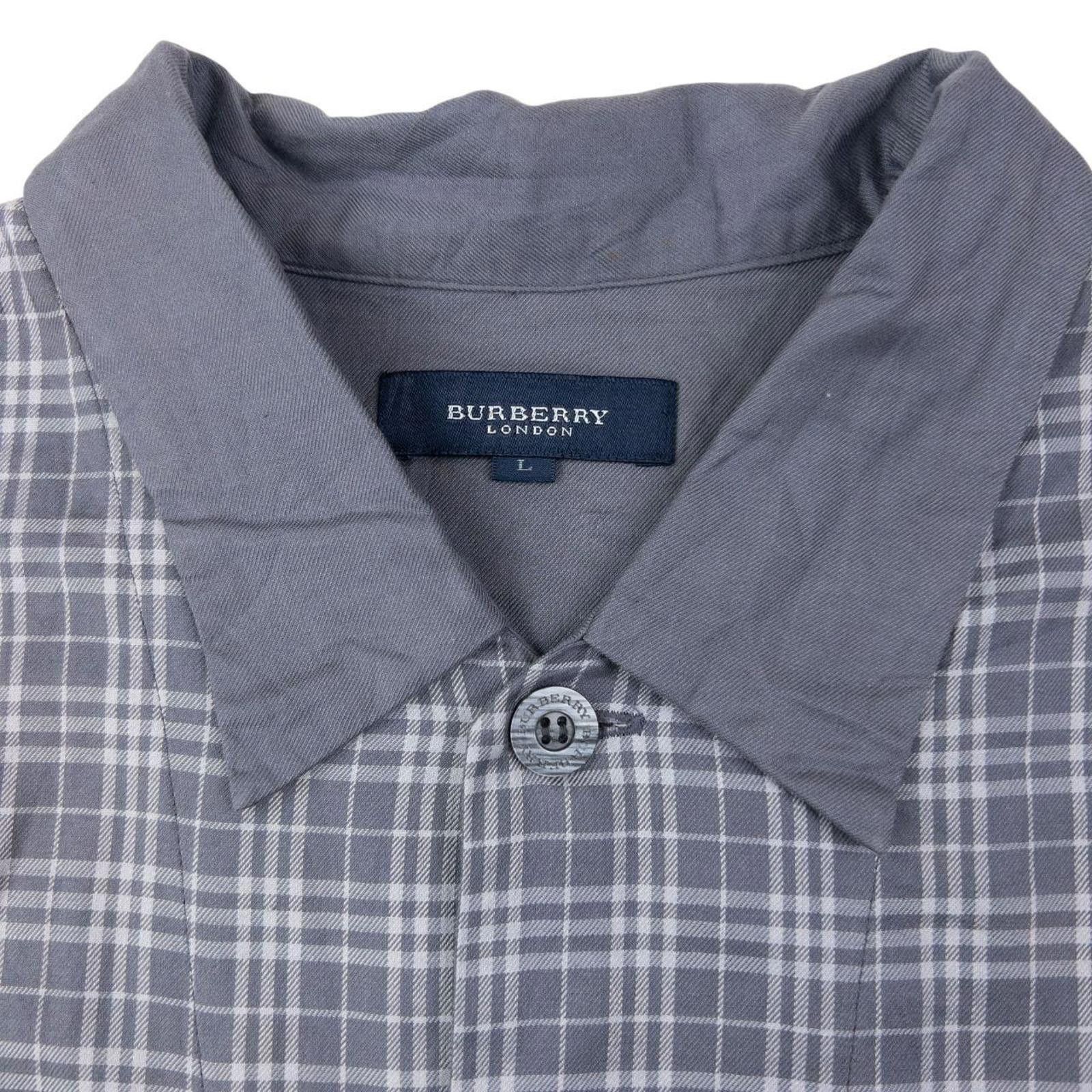 Burberry Vintage 2000s Burberry Nova Check Long Sleeve Pyjama Shirt L Size US L / EU 52-54 / 3 - 3 Thumbnail