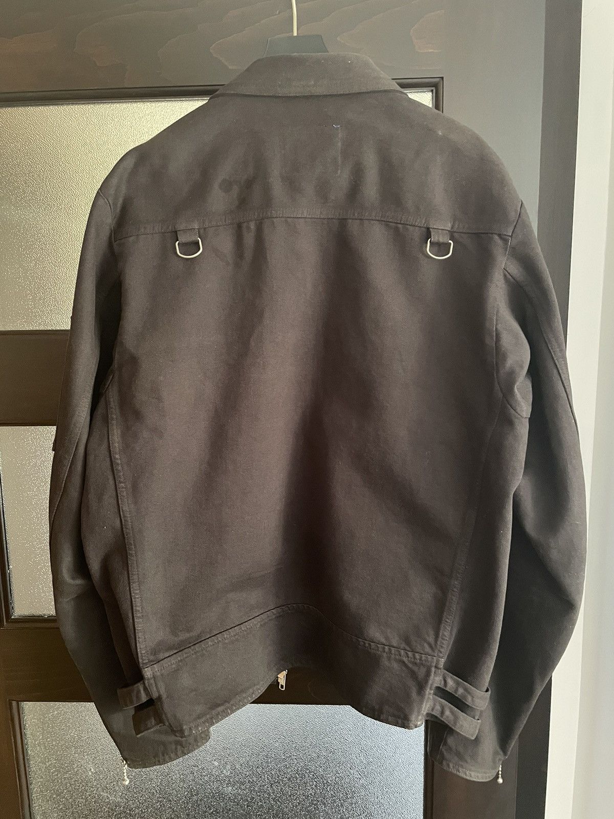 Blackmeans Canvas biker jacket with zippers Size US XL / EU 56 / 4 - 4 Thumbnail