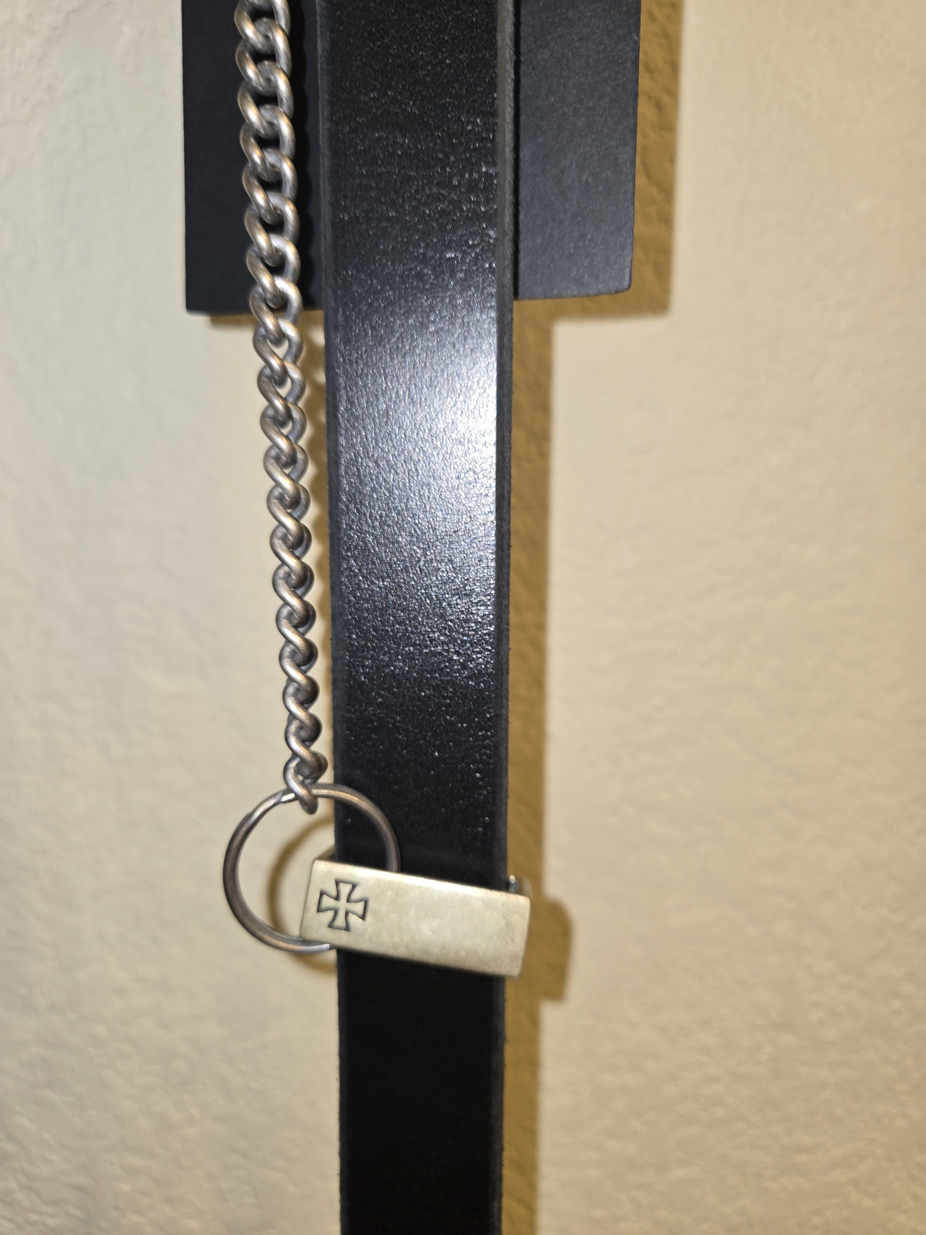 Enfants Riches Deprimes Simple rose buckle belt with chain (size 85) Size 28 - 5 Thumbnail