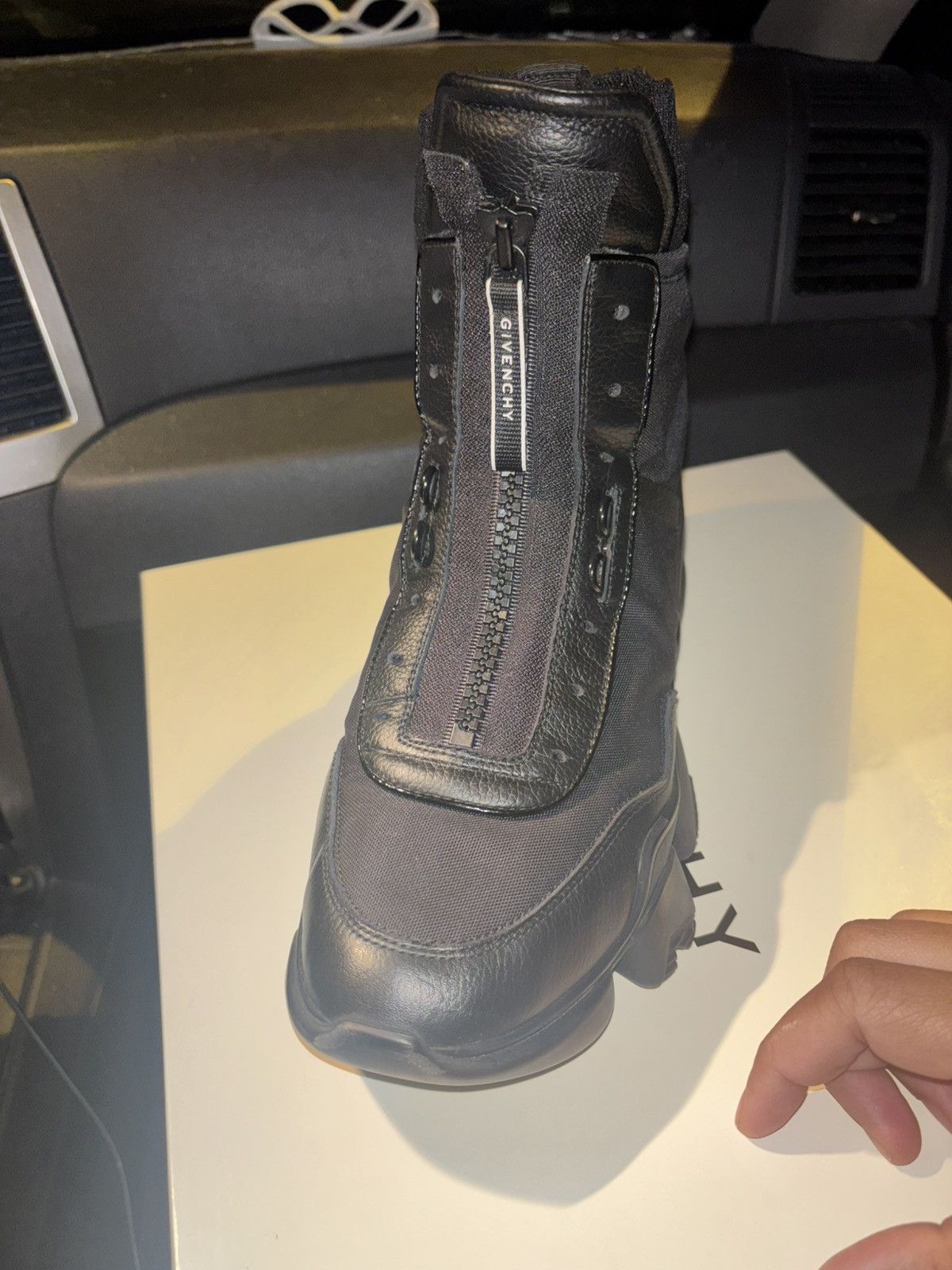Givenchy Givenchy — JAW high sneakers in nylon and leather Size US 9.5 / EU 42-43 - 11 Thumbnail