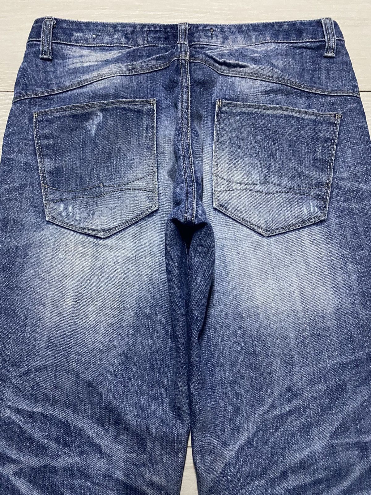 Skull Jeans by an Alchemist Vintage Japanese Skeleton Bones Notdead Distressed Slim Fit Size US 30 / EU 46 - 5 Thumbnail