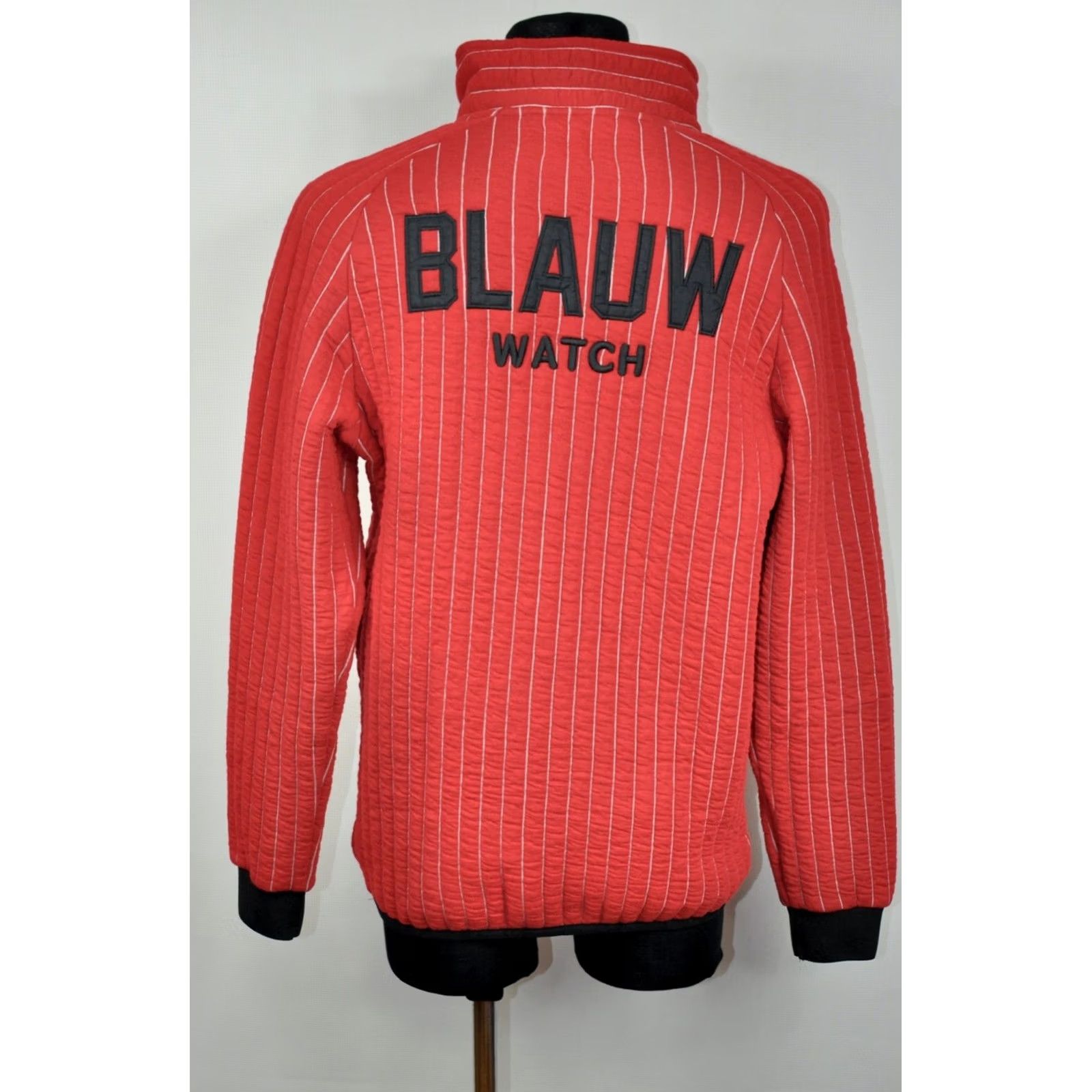 Scotch & Soda SCOTCH & SODA Regular Fit Zip Sweatshirt 3D Quilting Men M Red Shirt Size US M / EU 48-50 / 2 - 2 Thumbnail