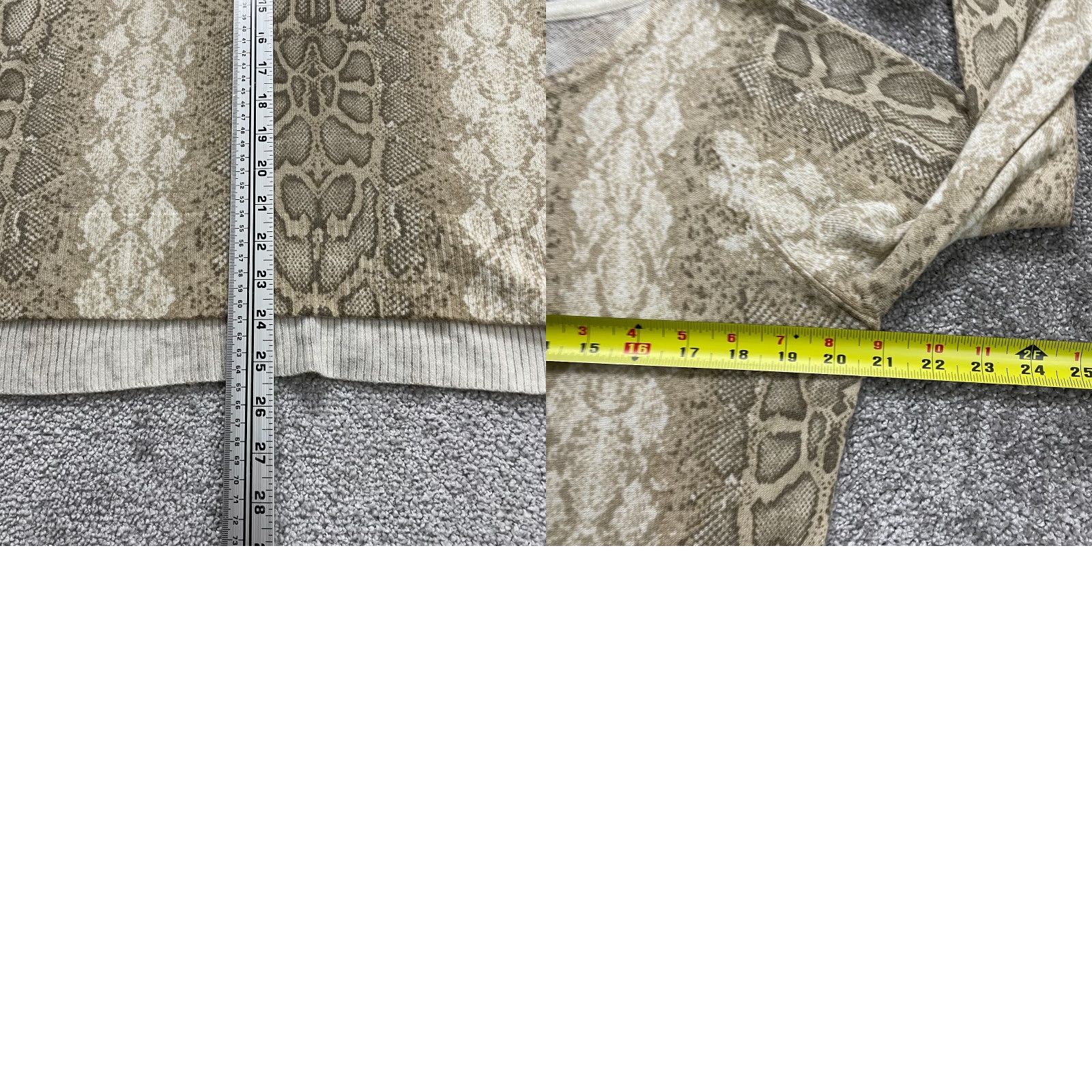 Vintage Marled Blouse Womens Large Brown Snake Skin Acrylic Long Sleeve Boat Neck Casual Size L / US 10 / IT 46 - 8 Thumbnail