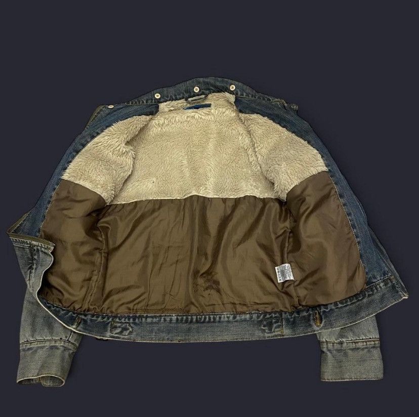 Vintage BLEND denim jacket with fur lining washed look Size US S / EU 44-46 / 1 - 4 Thumbnail