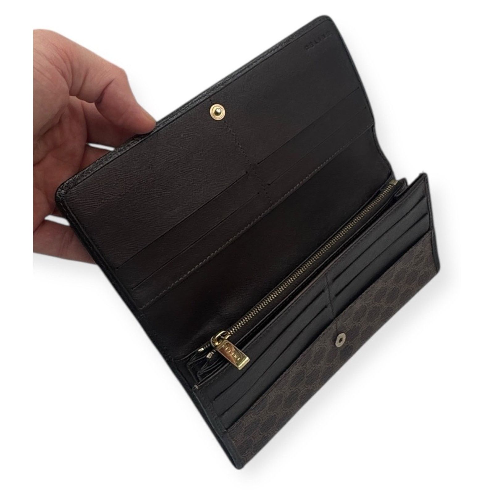 Celine Macadam Long Wallet Purse Brown Authentic Authentic Size ONE SIZE - 4 Thumbnail