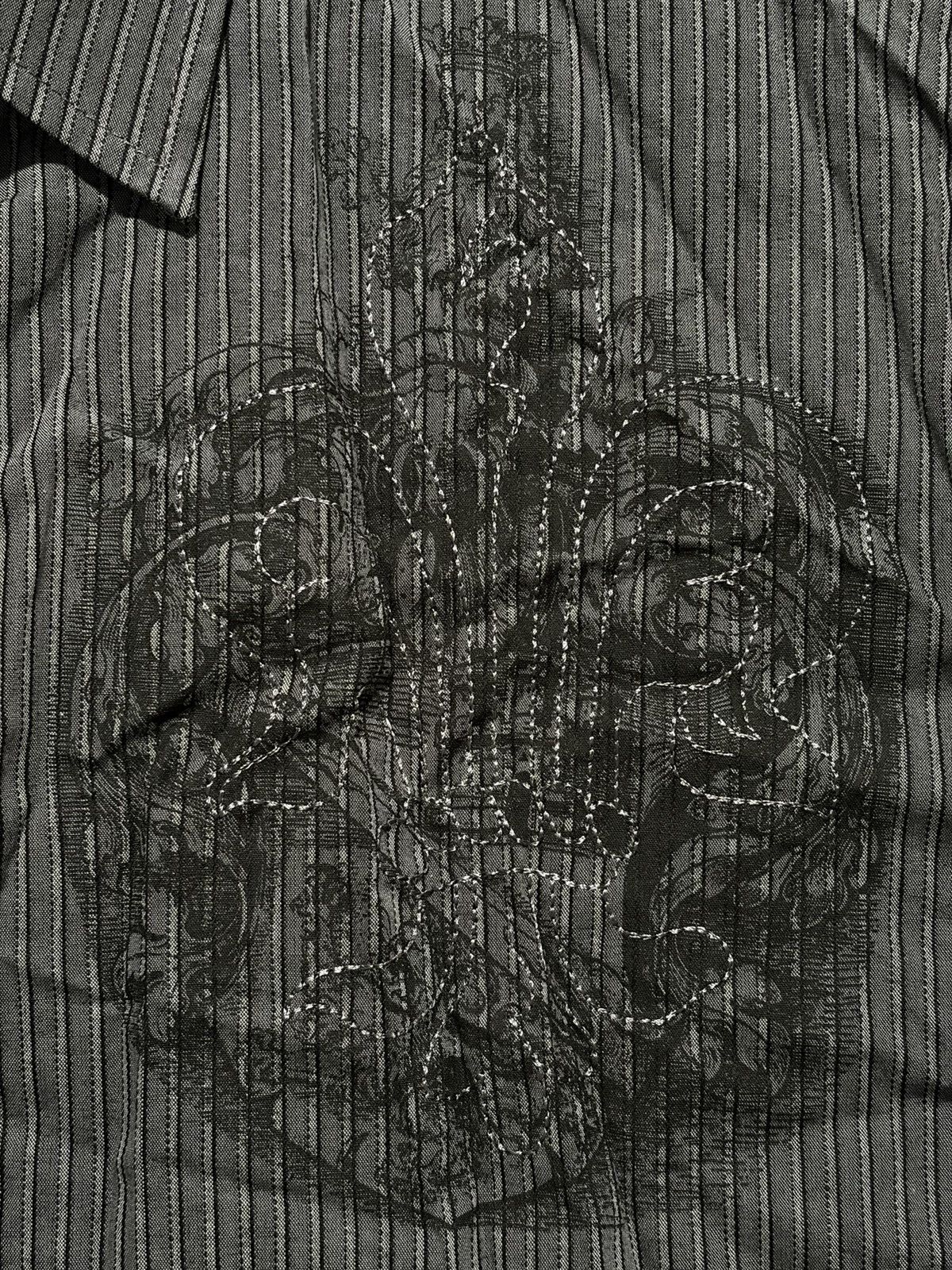 BKE BKE Men's Slim Fit Striped Button Down Shirt Y2K Goth Punk Size US L / EU 52-54 / 3 - 6 Thumbnail