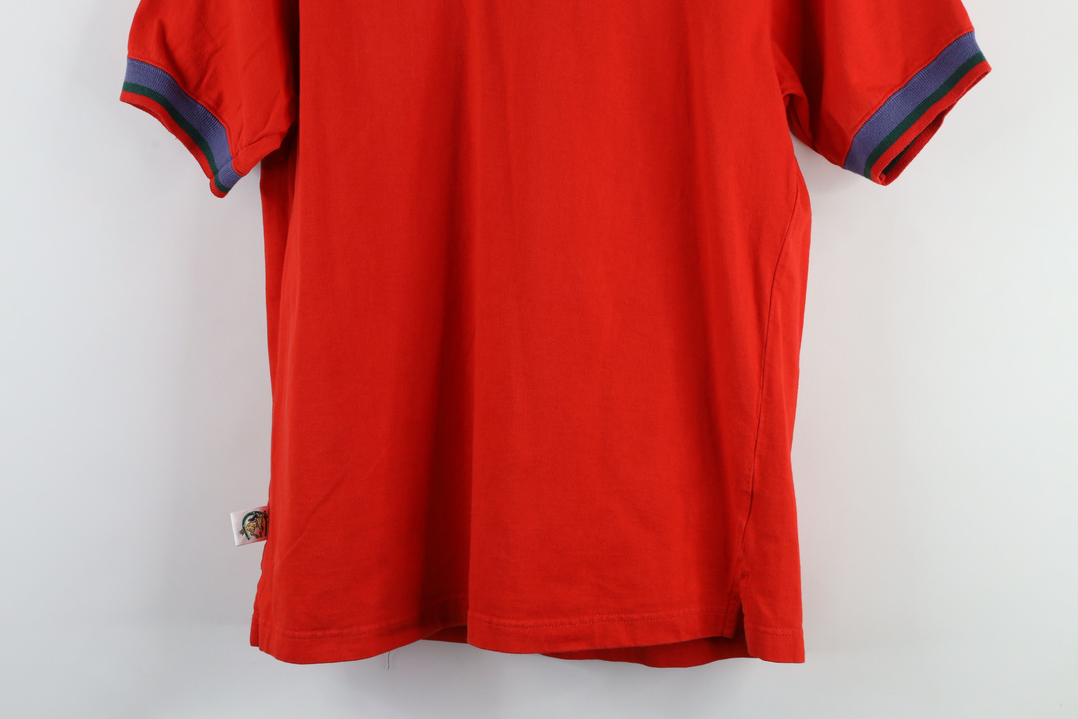 Vintage Vintage 90s Streetwear Out Horse Ringer T-Shirt Red USA Size US S / EU 44-46 / 1 - 3 Thumbnail