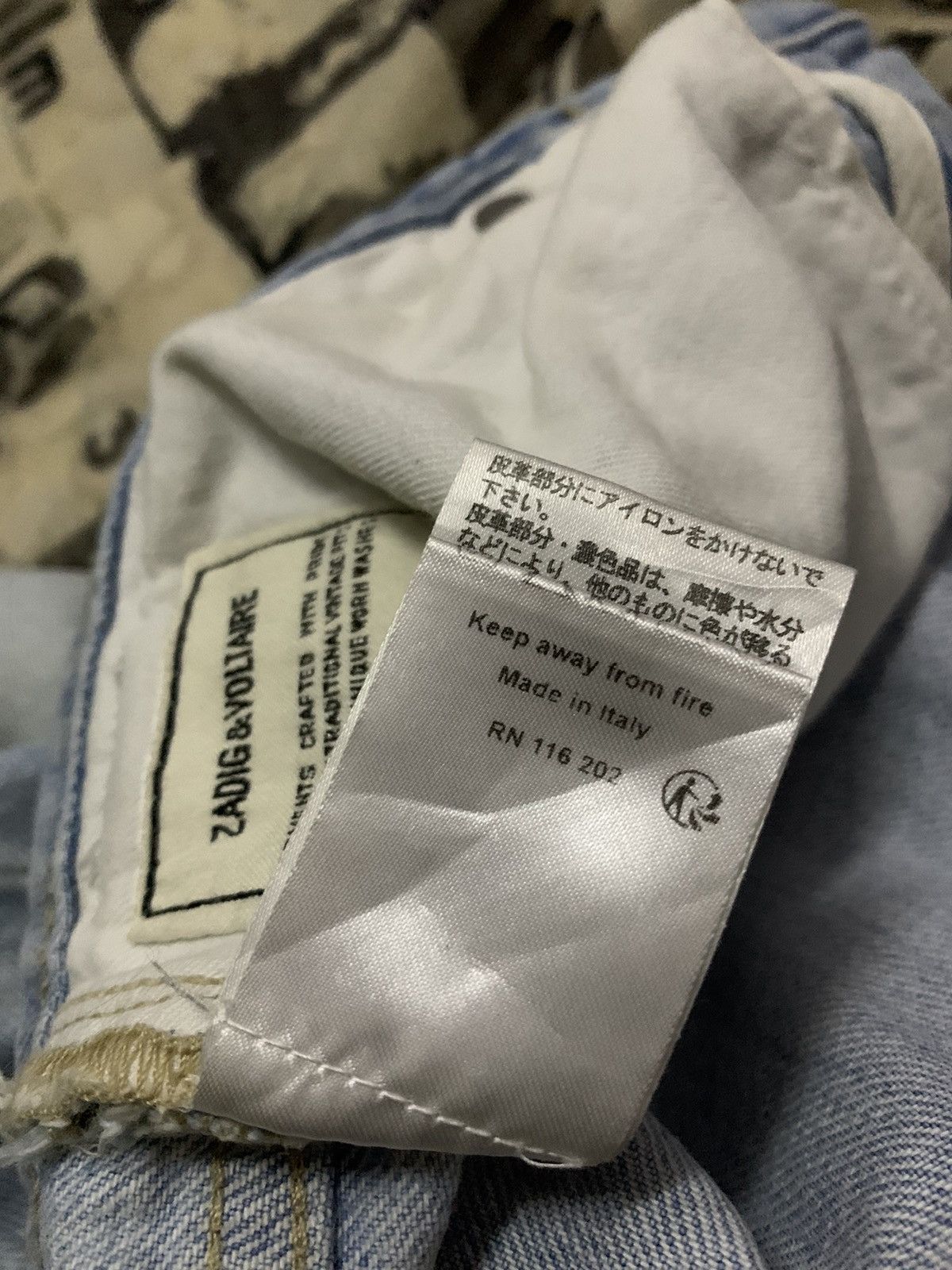 Zadig & Voltaire 💥Avant Garde Zadig&Voltaire Dustin Destroy Denim Size US 32 / EU 48 - 9 Thumbnail