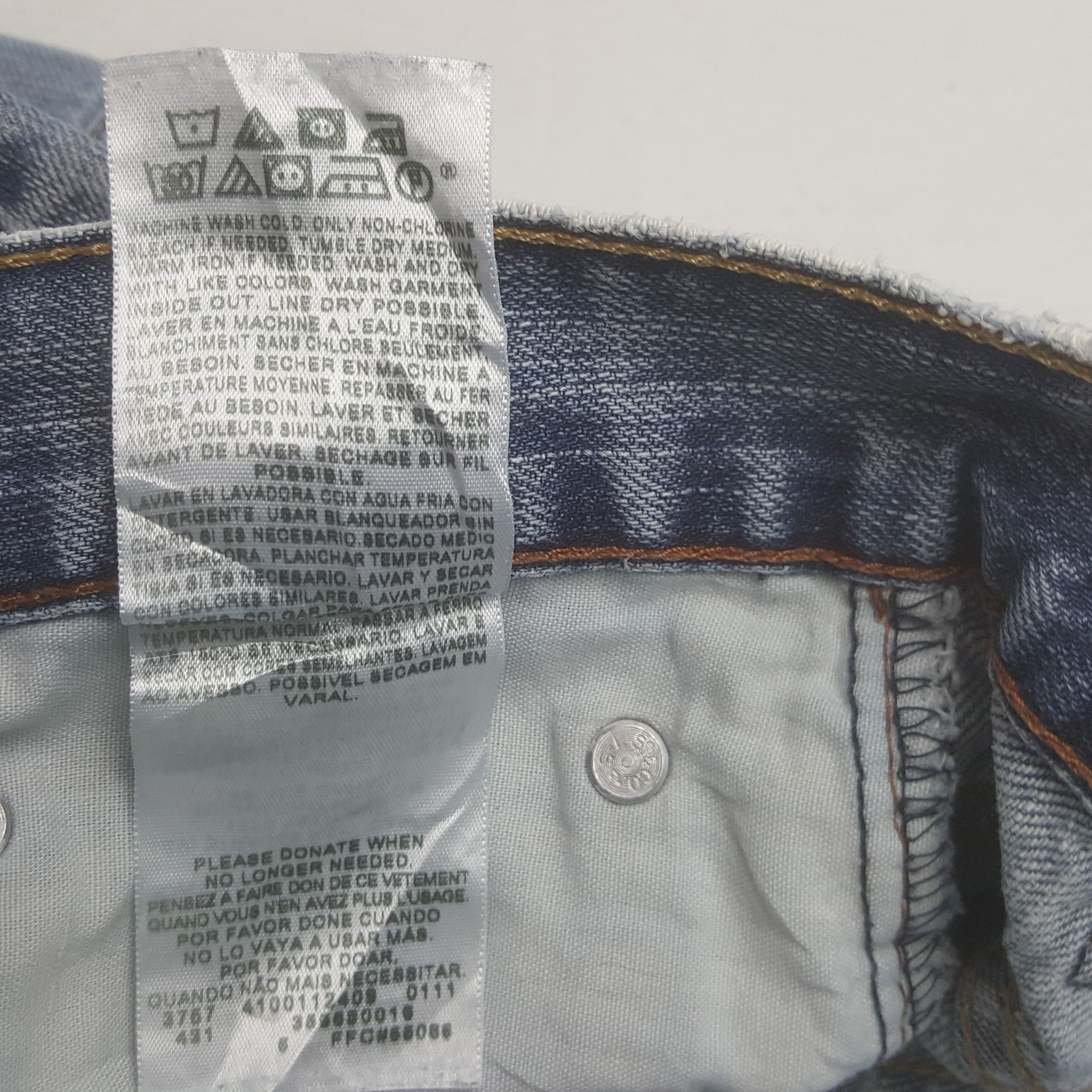 Levi's × Vintage Vintage Levi's 569 American Distressed Short Denim Jorst Size US 35 - 11 Thumbnail