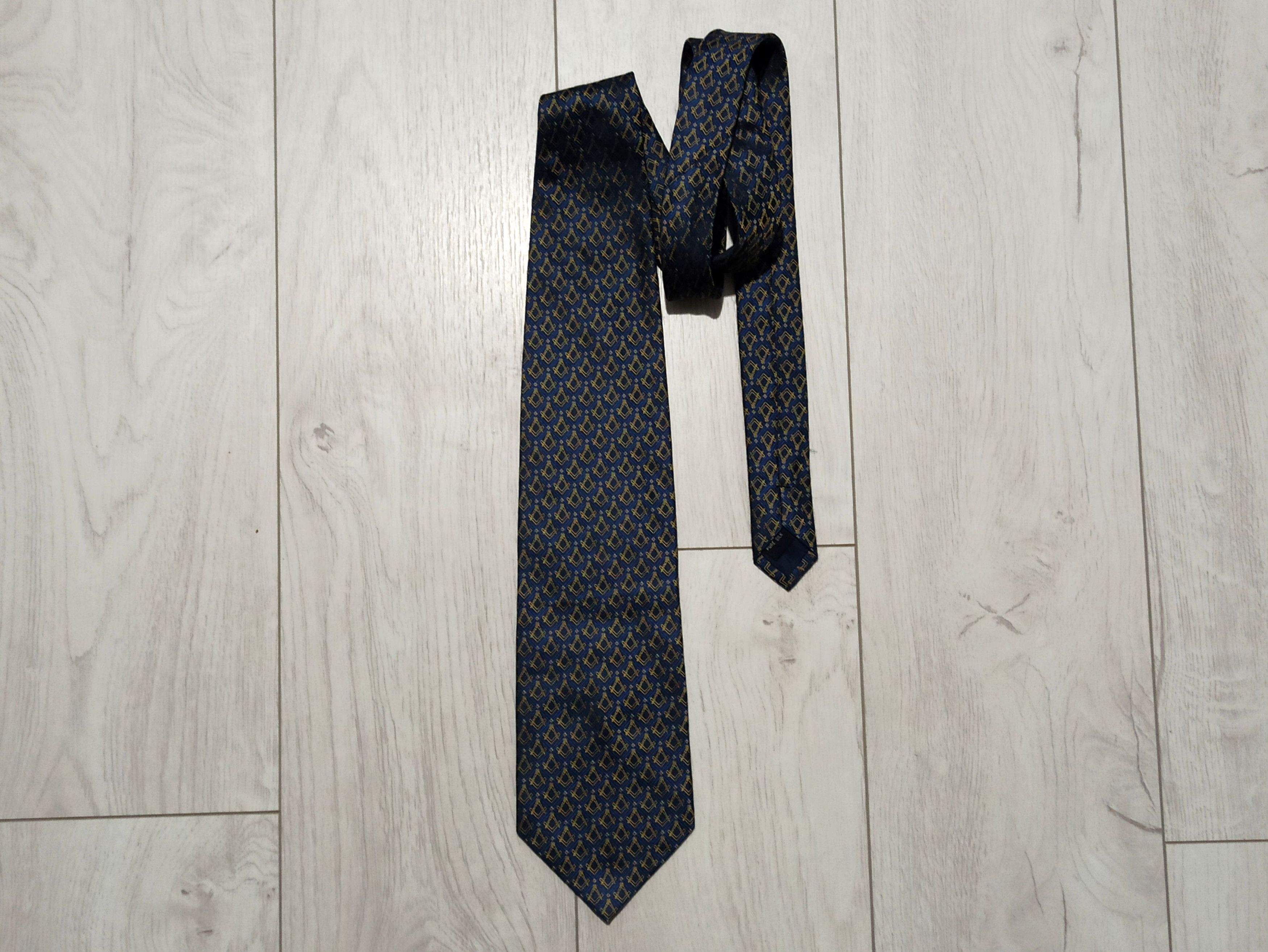 Designer × Mason's Toye Kenning Spencer Silk Masonic Tie Grand Lodge Necktie Size ONE SIZE - 1 Thumbnail