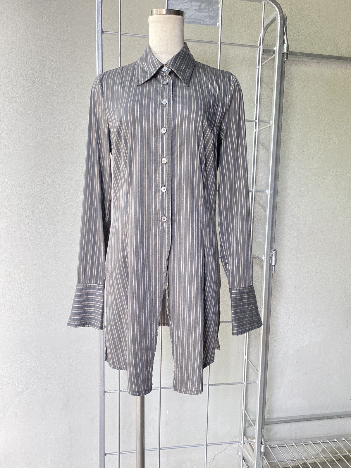 Transit Transit vintage striped long shirt Size XS / US 0-2 / IT 36-38 - 4 Thumbnail