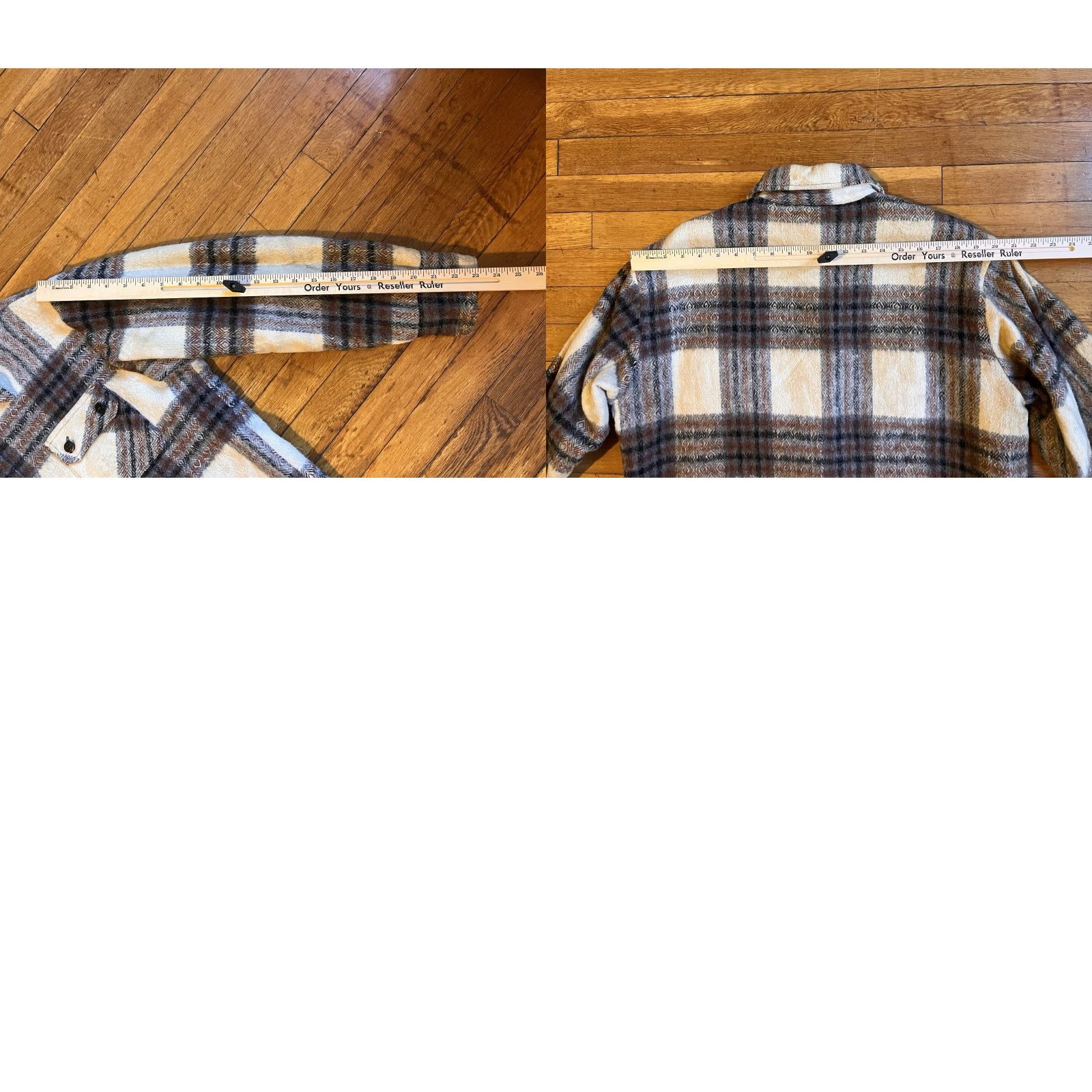 Vintage VINTAGE Brewster Sportswear Plaid Wool Shirt Jacket Men’s 42 Lined Faux Fur Wool Chest 46 Bomber Jacket Casual Workwear Mens Size US XL / EU 56 / 4 - 9 Thumbnail