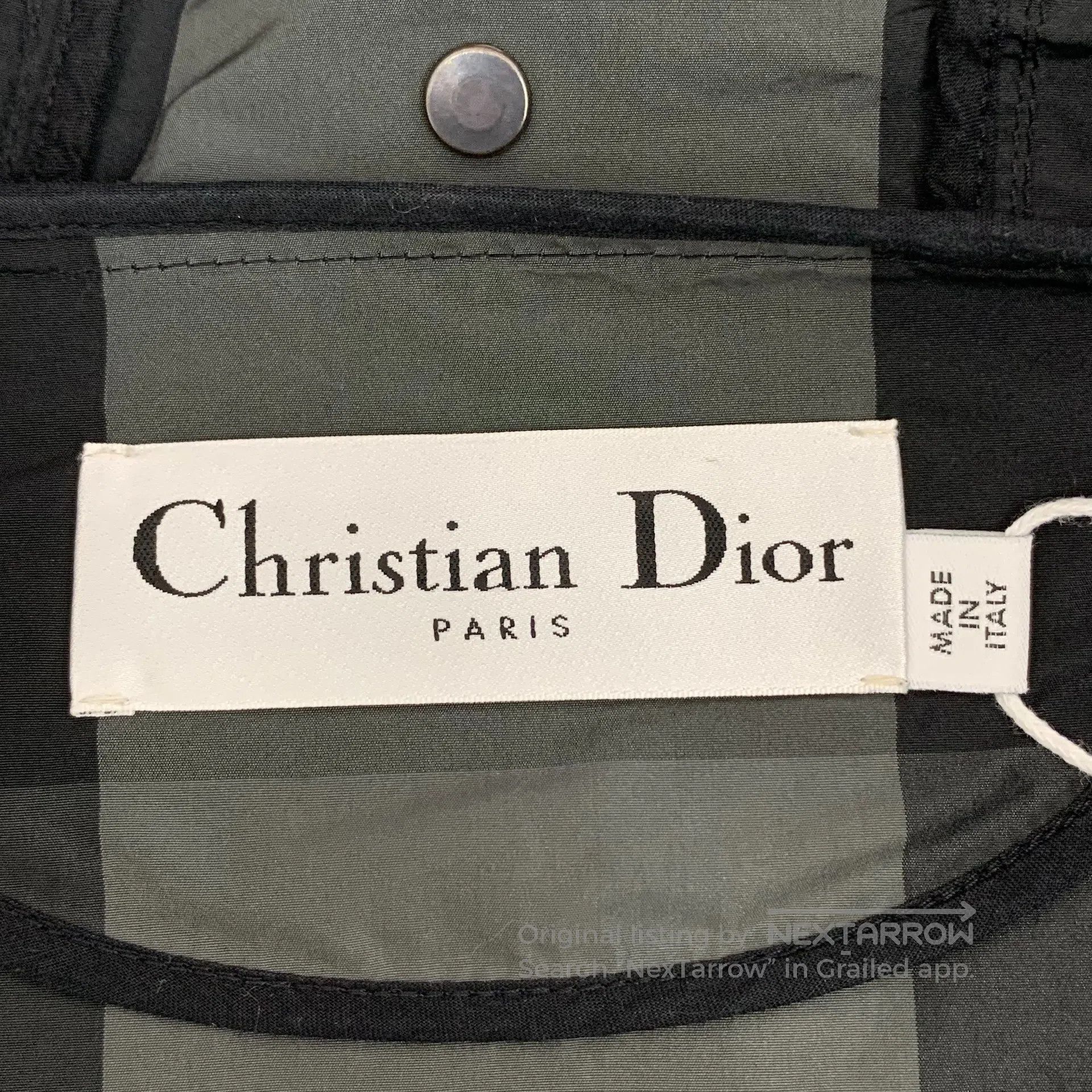 Dior Dior Color Block Plaid Logo Letter Half-zip Hooded Long-sl Size US XS / EU 42 / 0 - 6 Thumbnail