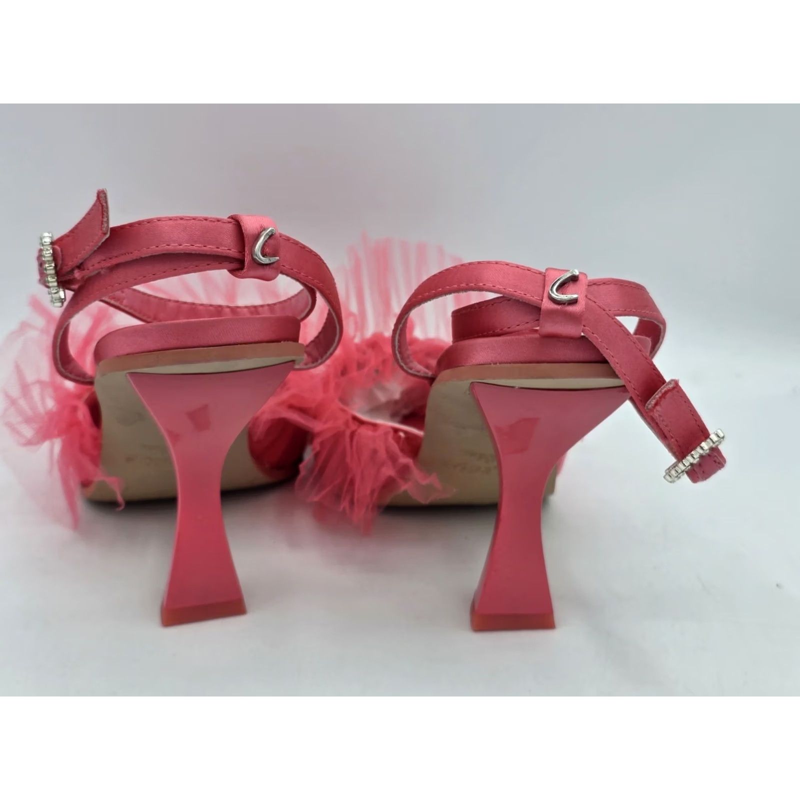 Vintage Circus NY by Sam Edelman Michelle Heeled Pumps Pointed Toe 7.5 M Punk Pink Sandal Women Slide Punk Pink 7.5 Mens Womens Girls Boys Size US 8 / IT 38 - 6 Thumbnail