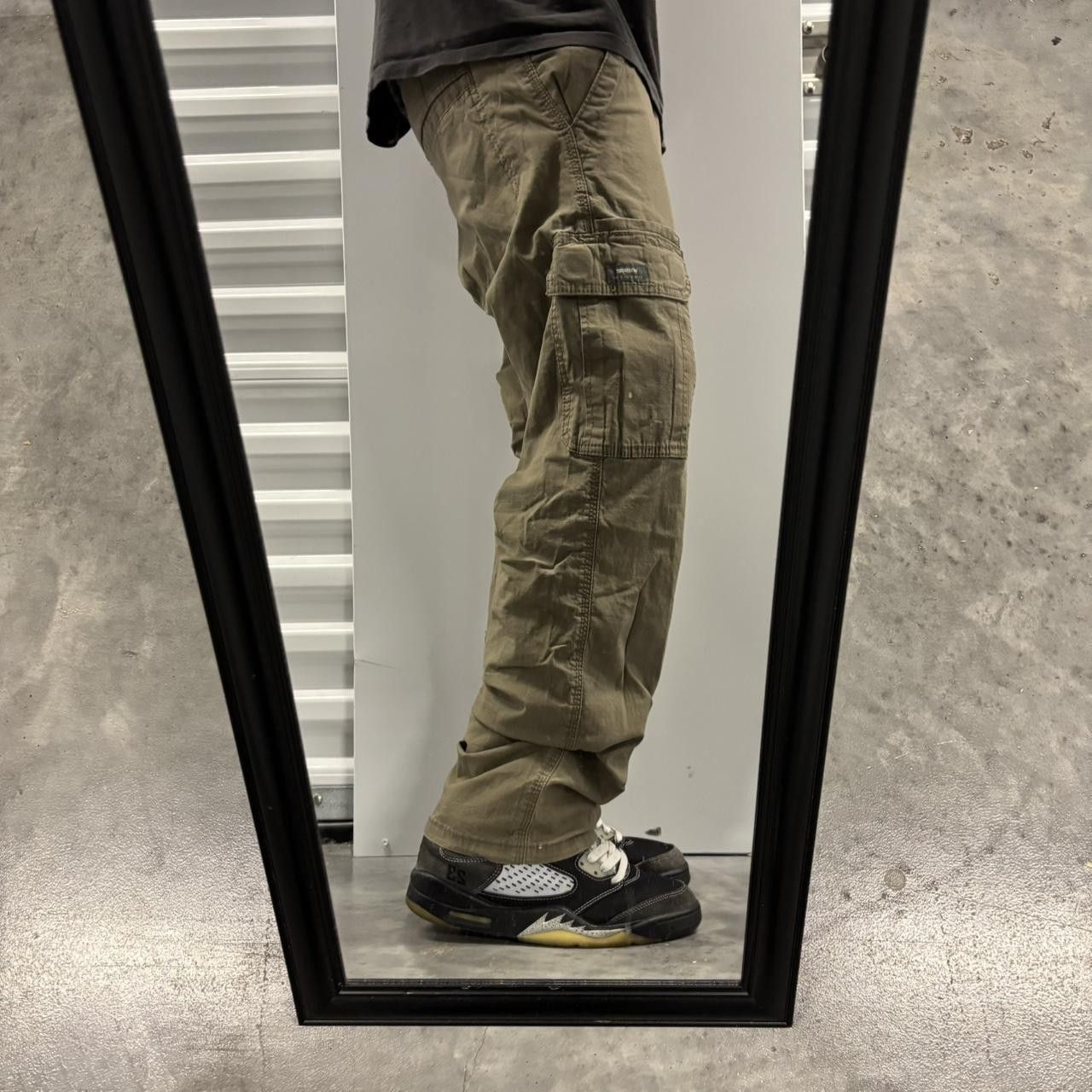 Japanese Brand × Vintage Crazy Vintage Y2K/2000s Grunge Khaki Brown Streetwear Cargo Pants! Size US 30 / EU 46 - 2 Thumbnail