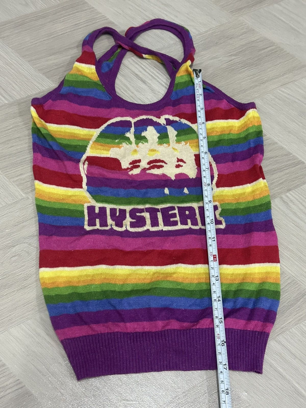 Hysteric Glamour Hysteric Glamour Knitwear Colourful Tank Top Size US XS / EU 42 / 0 - 3 Thumbnail
