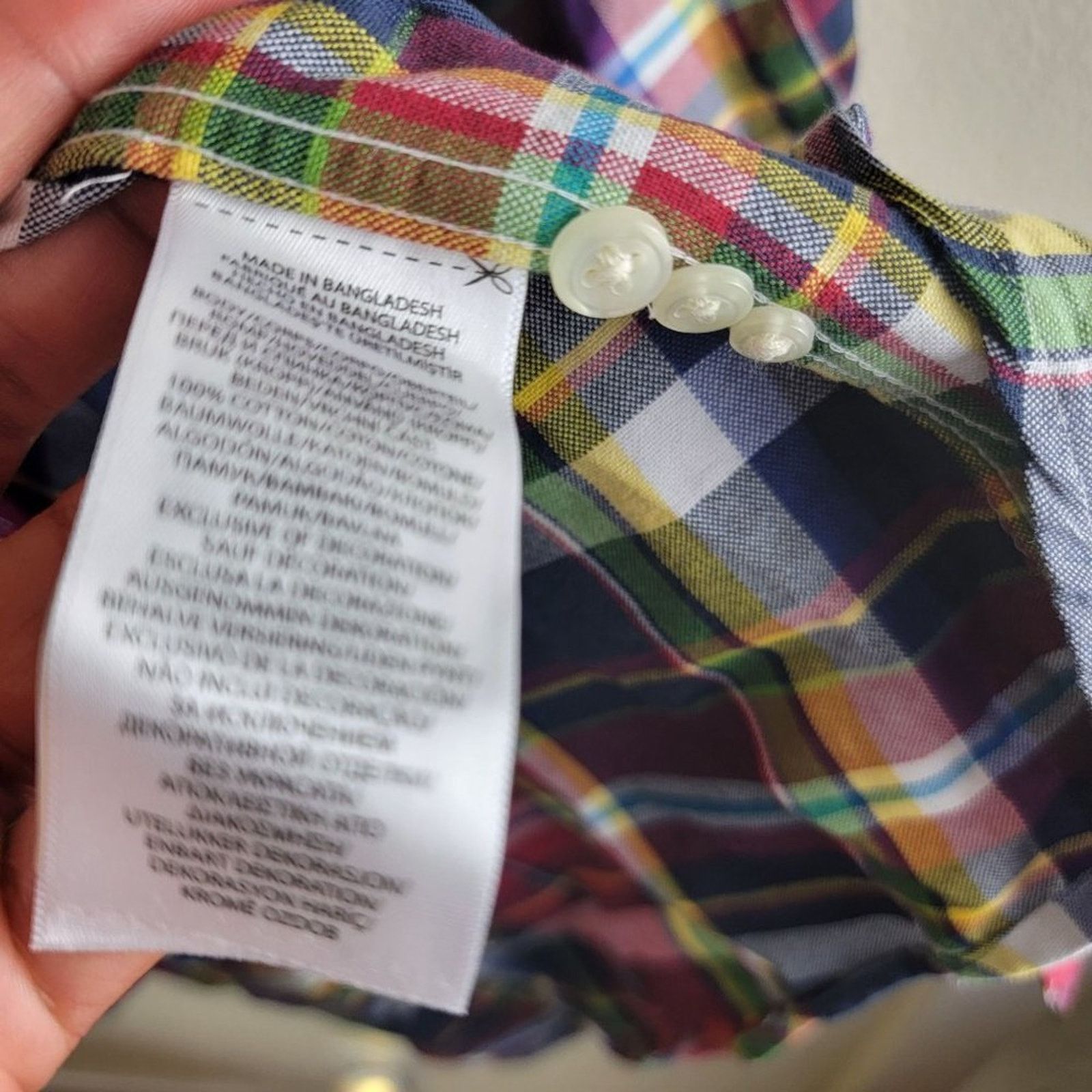 Polo Ralph Lauren Polo Ralph Lauren Classic Fit Plaid Cotton Button Down Shirt Size US XXL / EU 58 / 5 - 9 Thumbnail