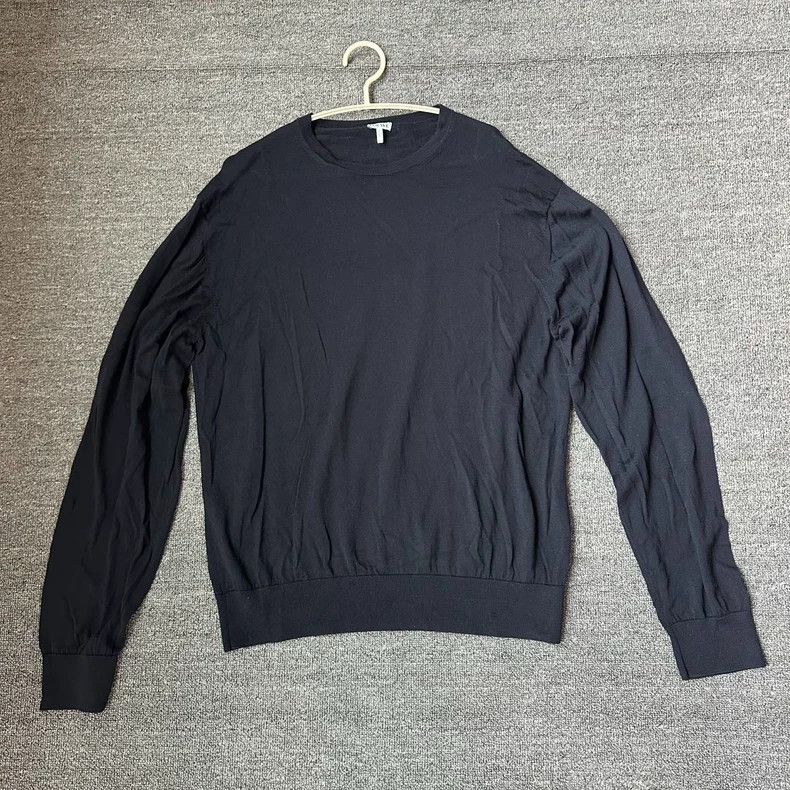 Loewe LOEWE Dark blue pure wool knit sweater Size US XL / EU 56 / 4 - 4 Thumbnail