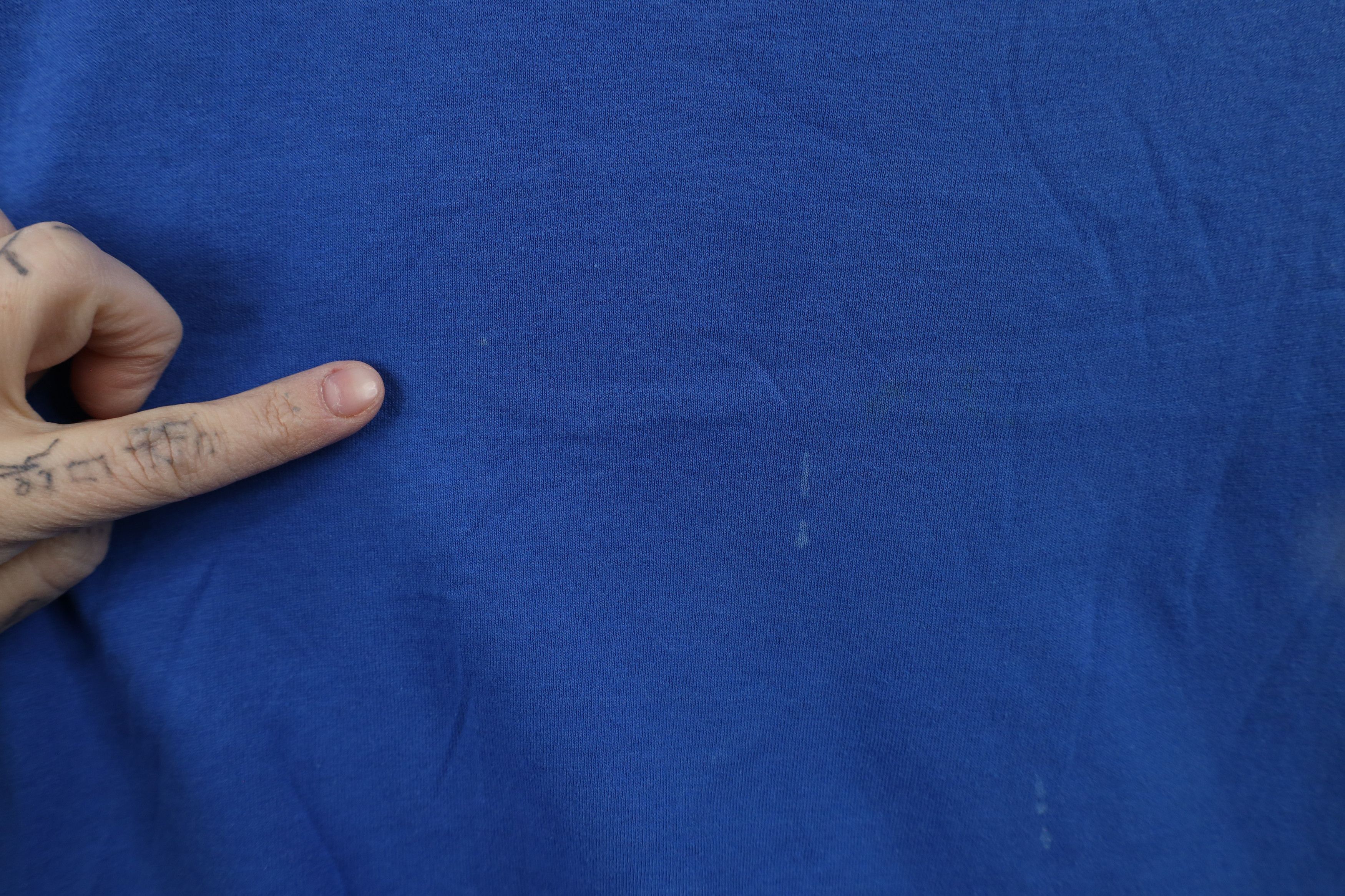Vintage Vintage 90s Please Lord Let Me Win The Lottery T-Shirt Blue Size US L / EU 52-54 / 3 - 5 Thumbnail