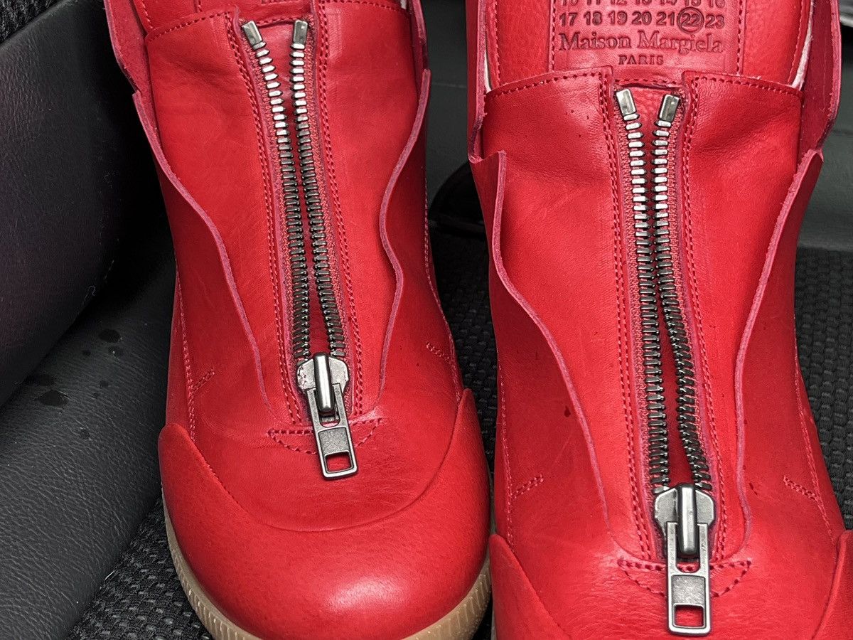 Maison Margiela Vintage Red Margiela Zip circuit high tops size 41 Size US 8.5 / IT 38.5 - 2 Thumbnail