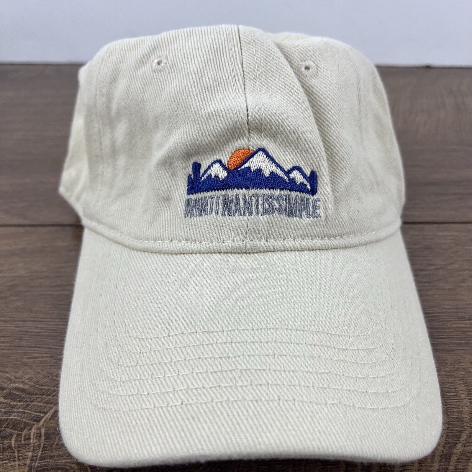 Other Simple Mountain Hat What I Want Simple Brown Cap Adjustable Size ONE SIZE - 5 Thumbnail