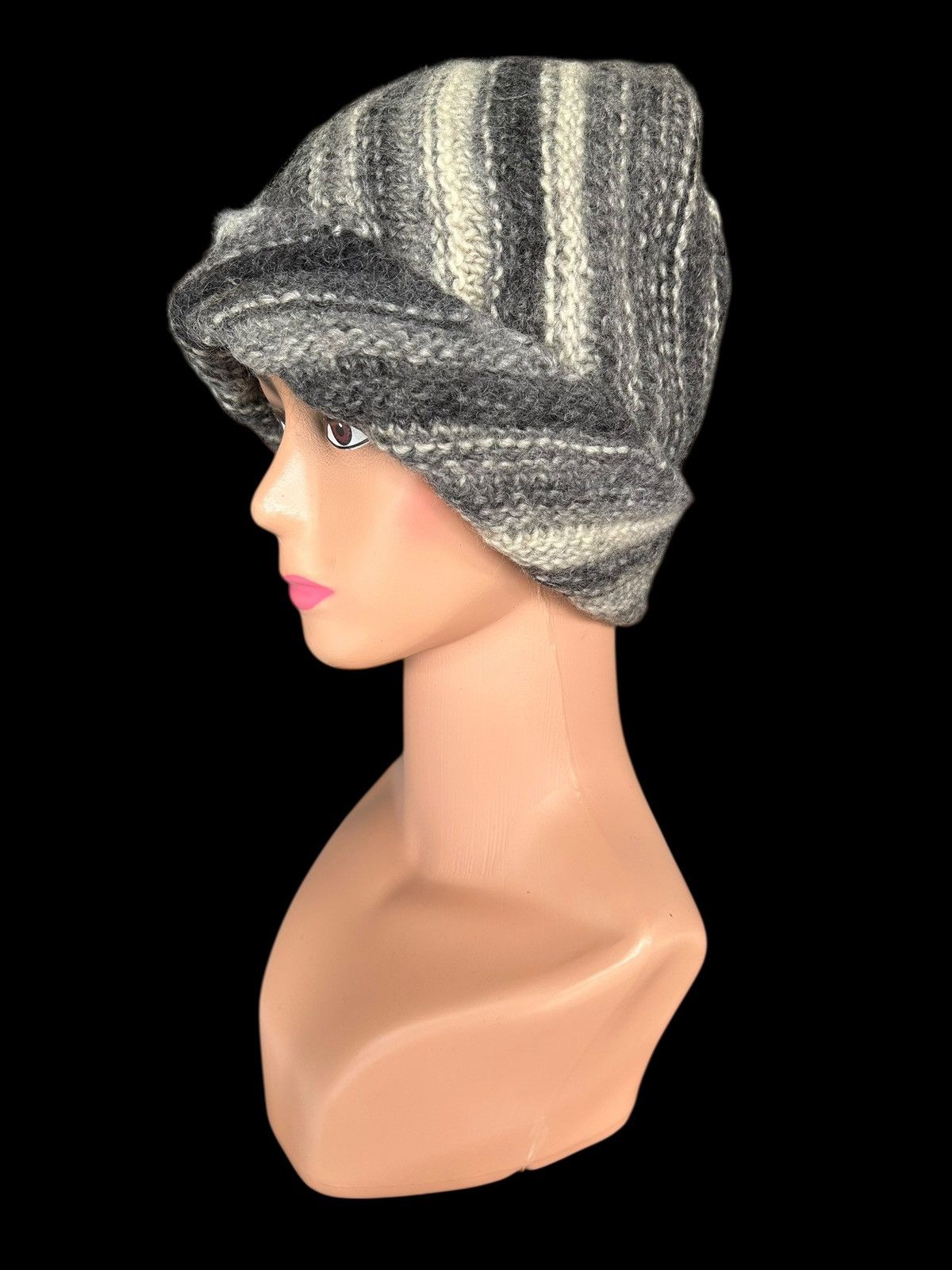 Kapital Crochet Knitted Handmade Hairy Beanie Hats Size ONE SIZE - 2 Thumbnail