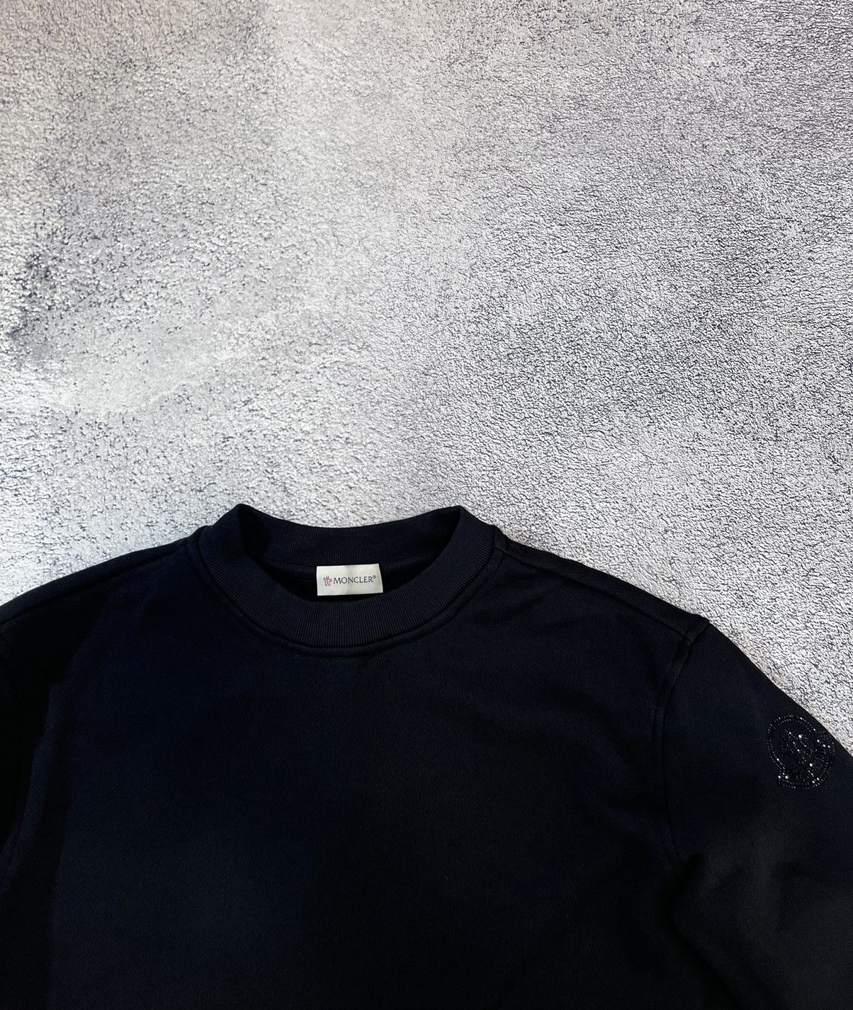 Moncler Moncler Women Sweatshirt Sweater Black Logo Polyester SizeXS Size XS / US 0-2 / IT 36-38 - 14 Thumbnail