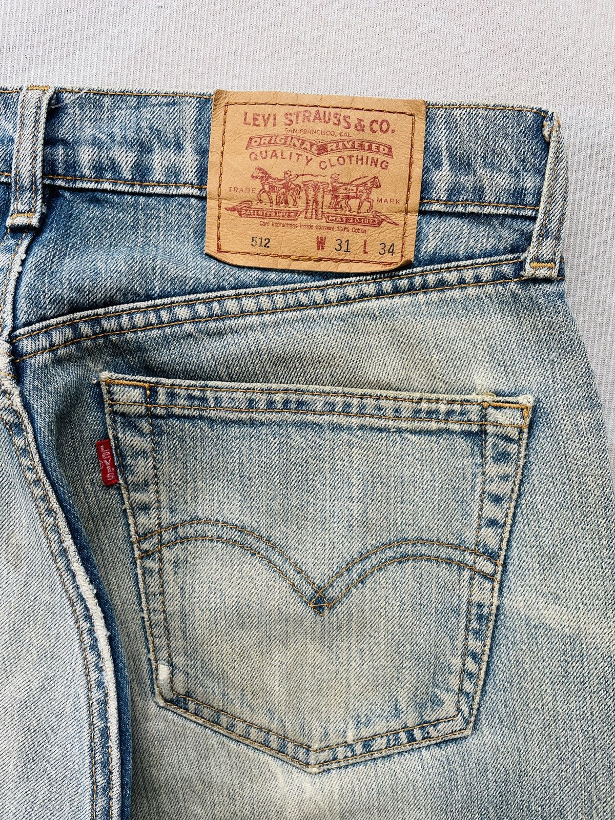 Levi's Levis 512 Distressed Jeans Size US 30 / EU 46 - 9 Thumbnail