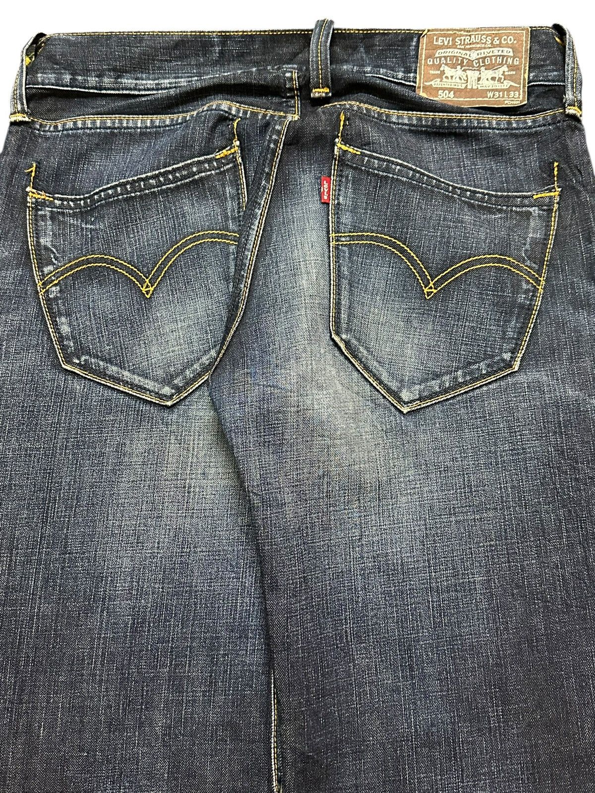Levi's Vintage Levis 504 Blue Faded Wash Style Distress Loose Jeans Size US 32 / EU 48 - 6 Thumbnail