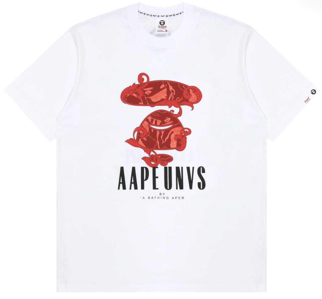 Aape × Bape Aape by Bape "AAPE UNVS" Tee Shirt (With Tags) Size US XL / EU 56 / 4 - 1 Thumbnail