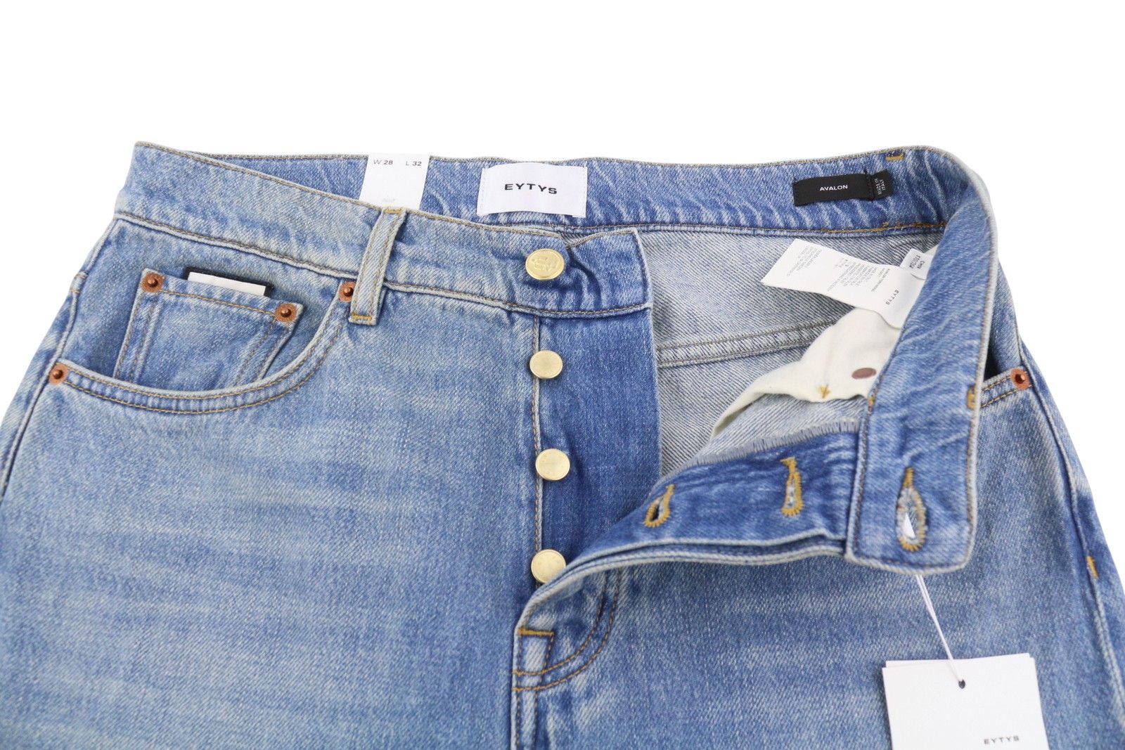 Eytys AVALON TORN INDIGO BOOTCUT W28/L32 RRP370 88888 Size 28" / US 6 / IT 42 - 6 Thumbnail