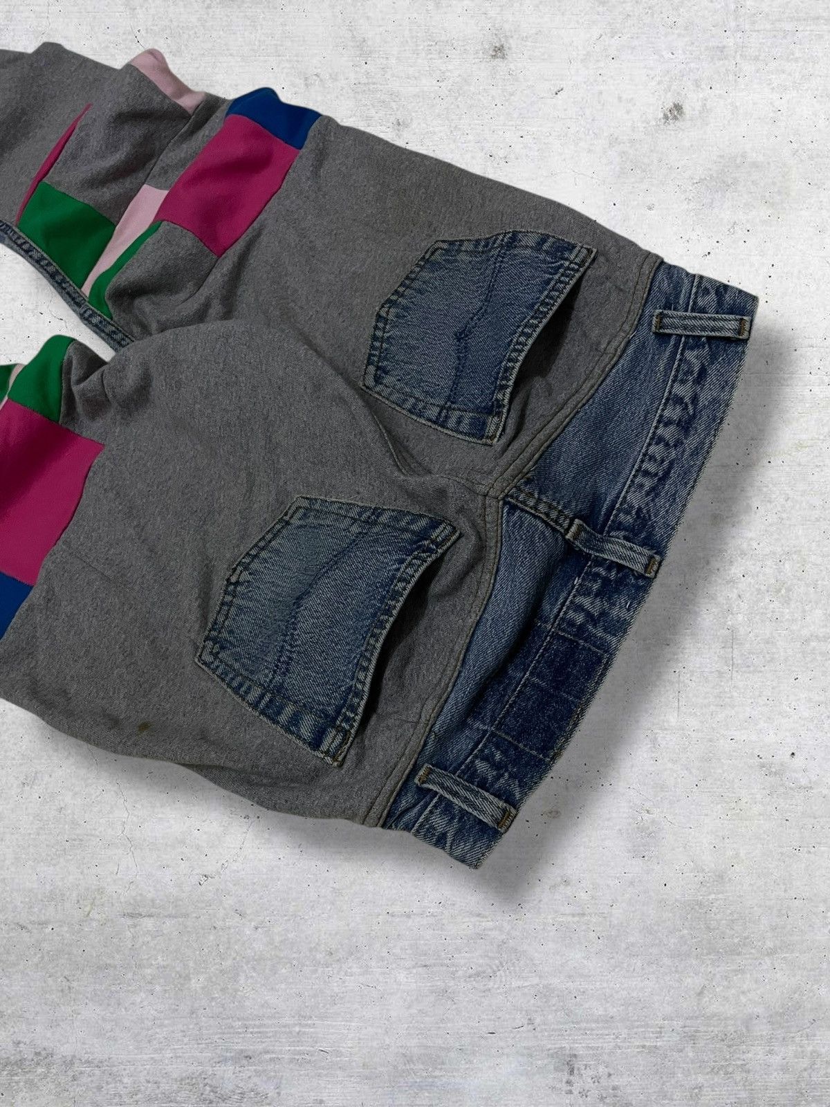 Japanese Brand H&+KB VINTAGE 1990S JAPAN DESIGNER DENIM REBUILD SWEATPANT Size US 28 / EU 44 - 12 Thumbnail