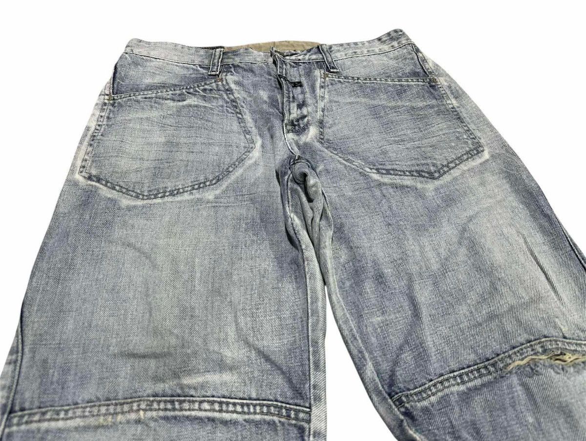 Marithe + Francois Girbaud 🔥Y2K Marithe Francois Girbaud Baggy Flared Denim Distressed Size US 32 / EU 48 - 3 Thumbnail