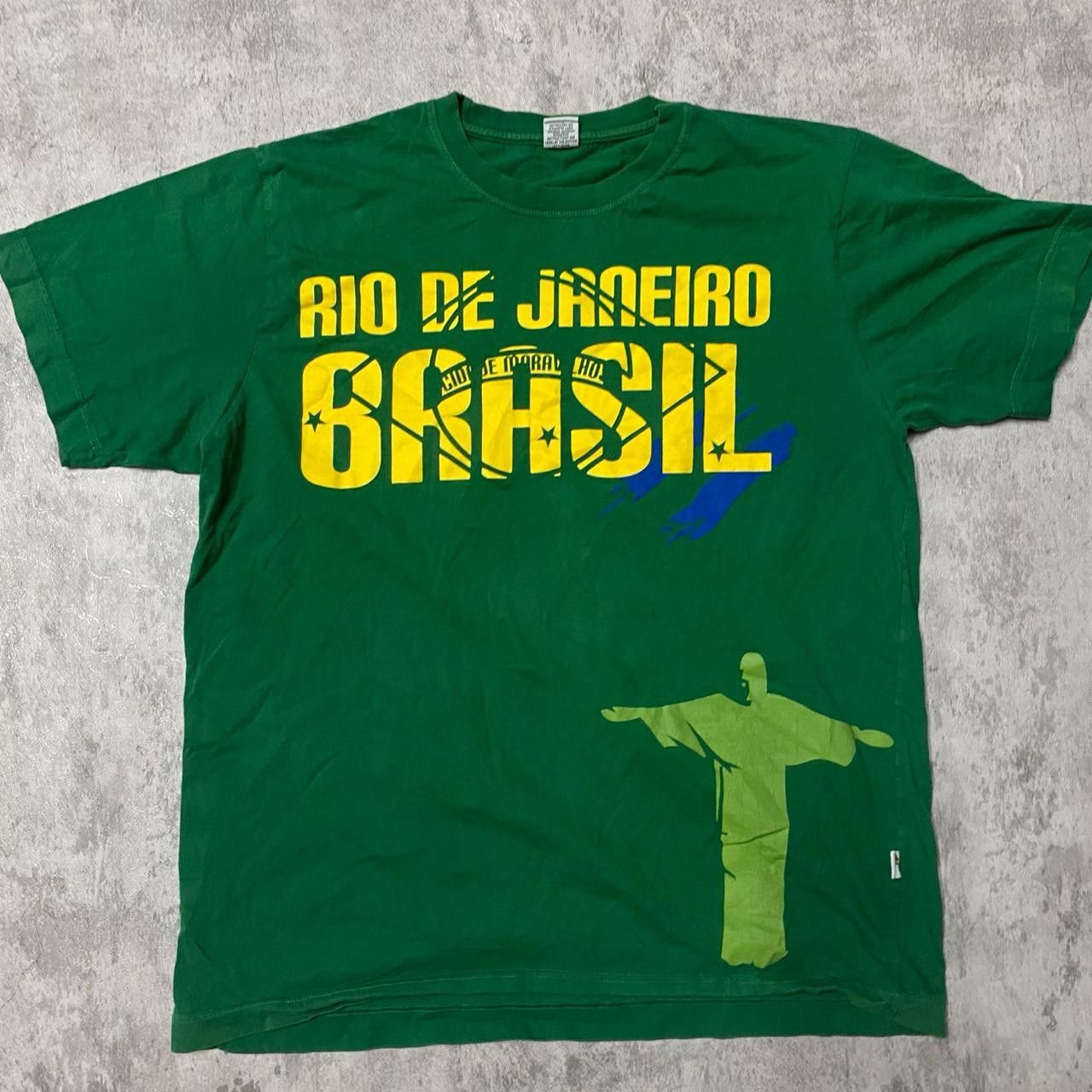 Other Green and yellow Brazil soccer tee #soccer Size US L / EU 52-54 / 3 - 1 Thumbnail