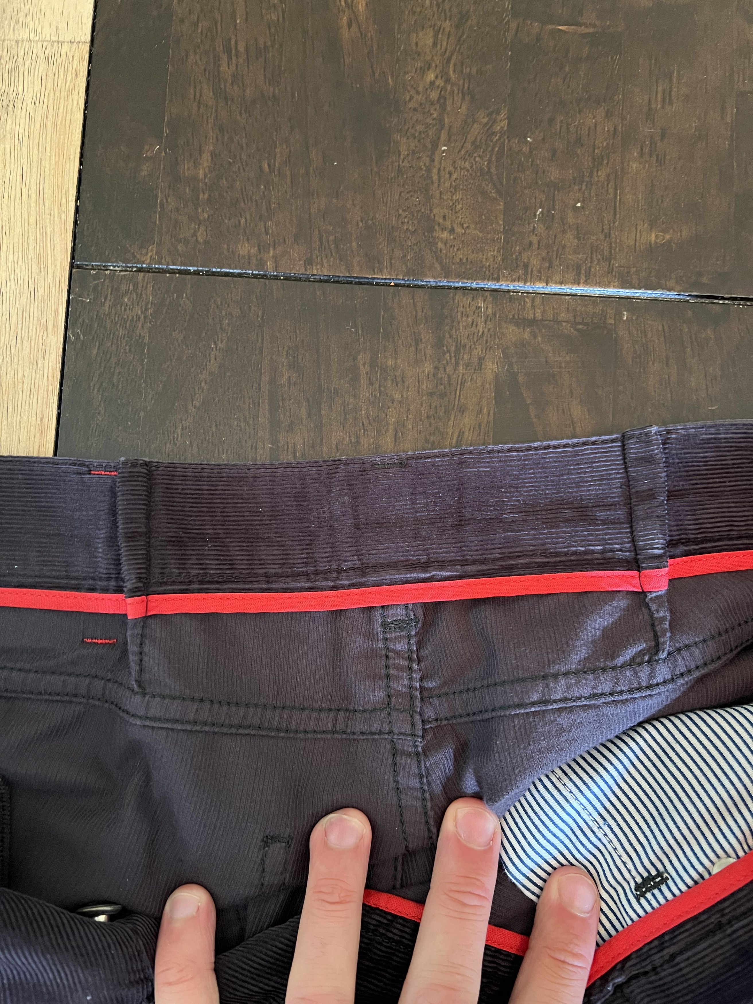 Isaia Isaia Charcoal Corduroy Jeans 32 W Size US 32 / EU 48 - 5 Thumbnail