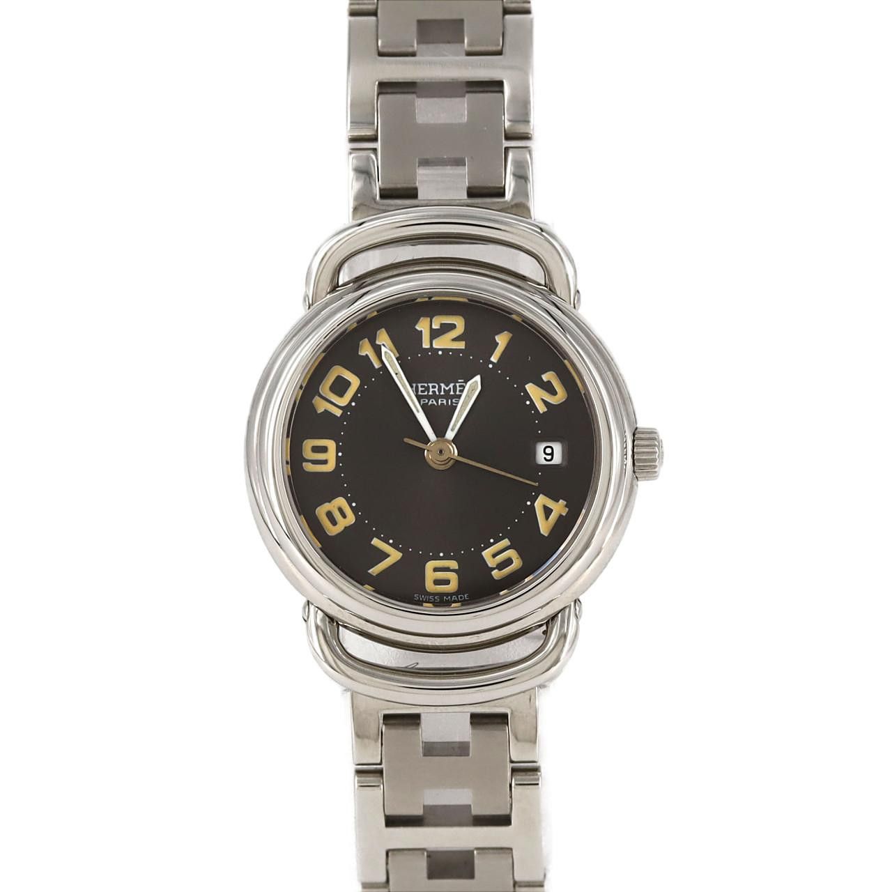 Hermes Hermes Hermes Clipper CL4.210 Stainless Steel Metal Quartz DUTY FREE for USA Size ONE SIZE - 1 Thumbnail