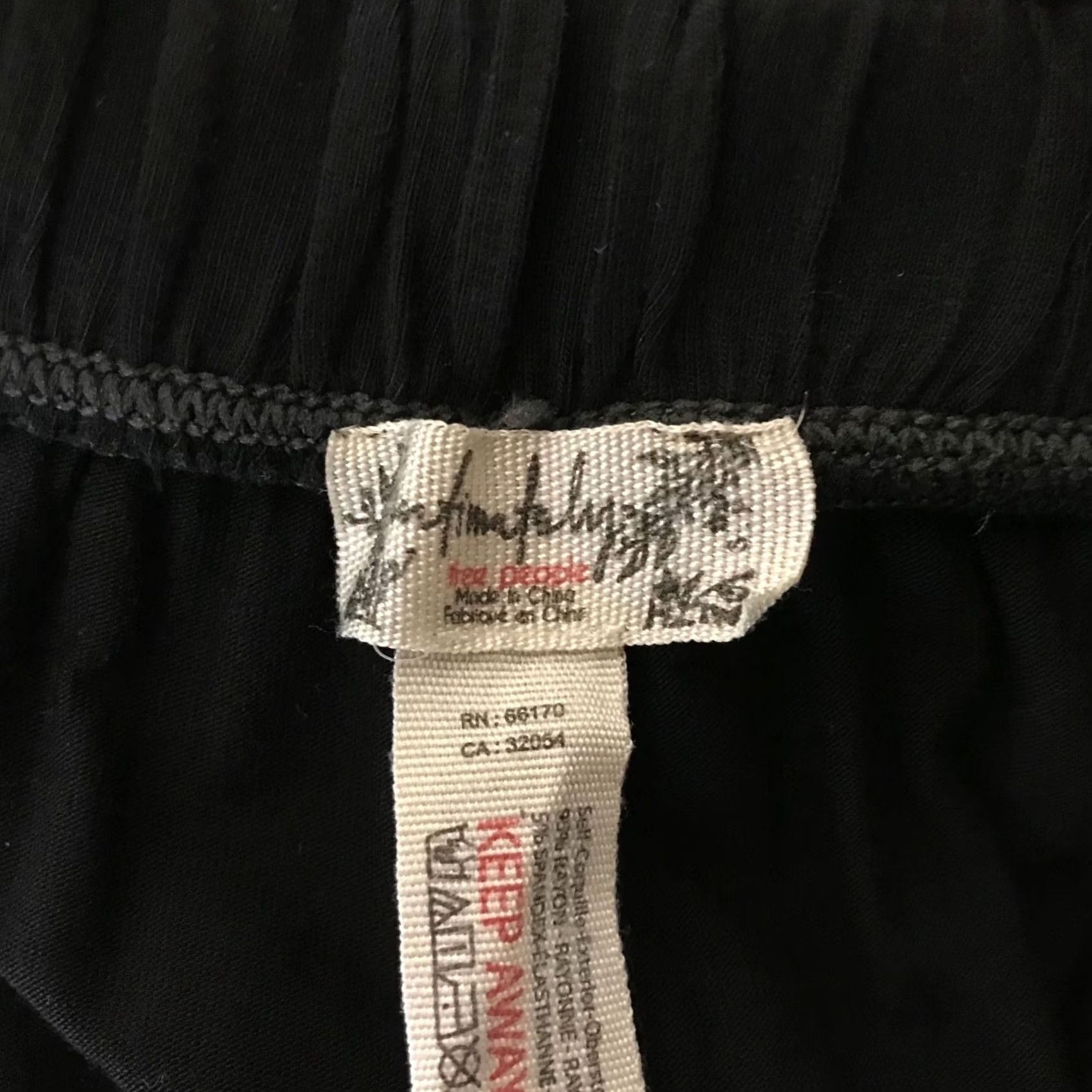 Free People FREE PEOPLE Women’s Pants S Black Elastic Waist Pull-On Lounge Pants Size 28" / US 6 / IT 42 - 7 Thumbnail