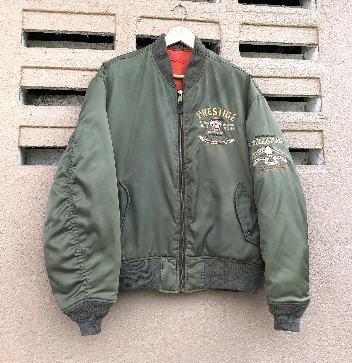 Vintage Vintage Air Force Intermedjate Ma-1 Bomber Jacket Size US L / EU 52-54 / 3 - 2 Thumbnail