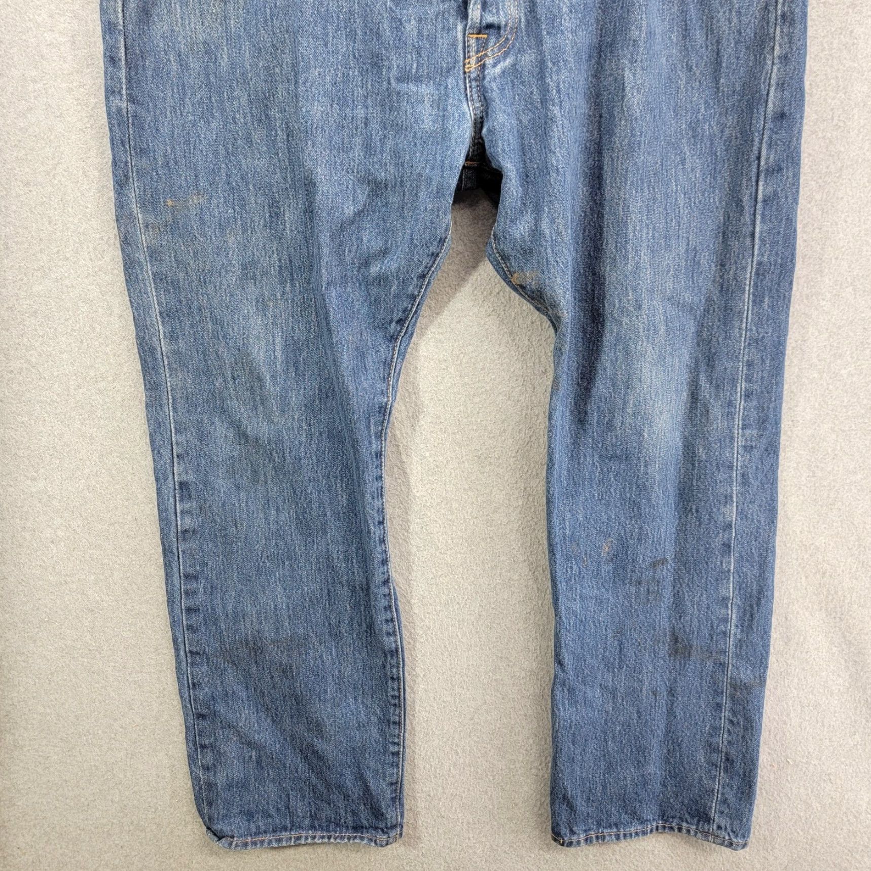 Vintage Levi’s 501 Jeans Size 40 X 30 Dark Blue Button Front Jeans Men Regular Inseam 30 Size US 40 / EU 56 - 2 Thumbnail