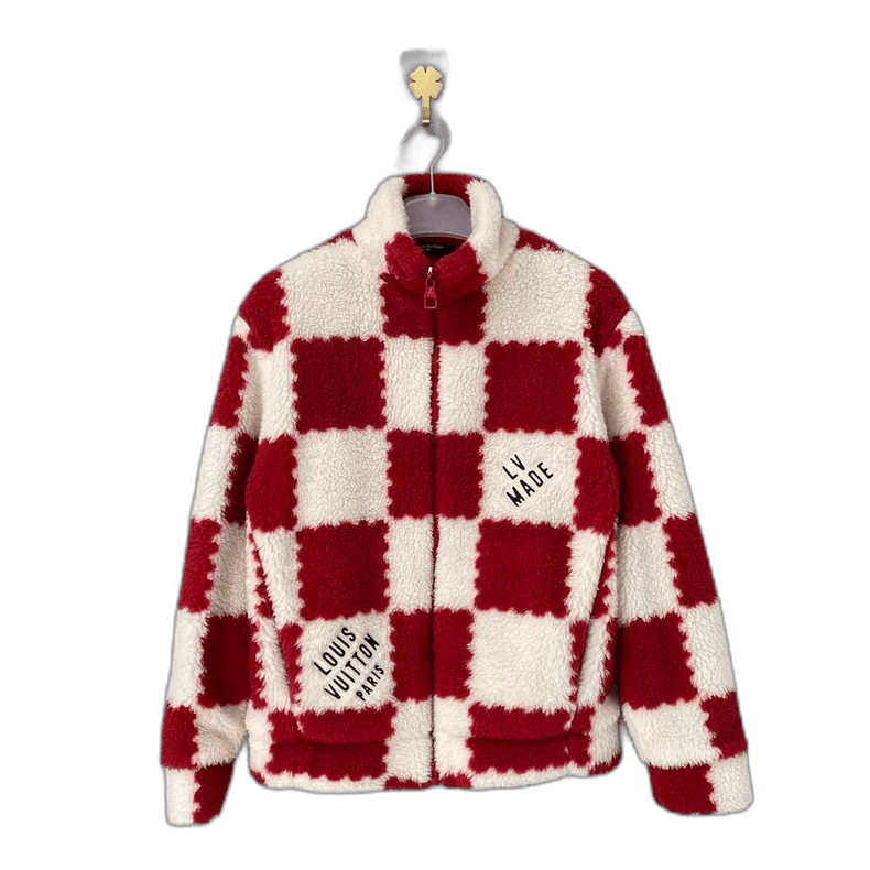Louis Vuitton Louis Vuitton Nigo Checkered Teddy Jacket-yf Size US S / EU 44-46 / 1 - 1 Thumbnail