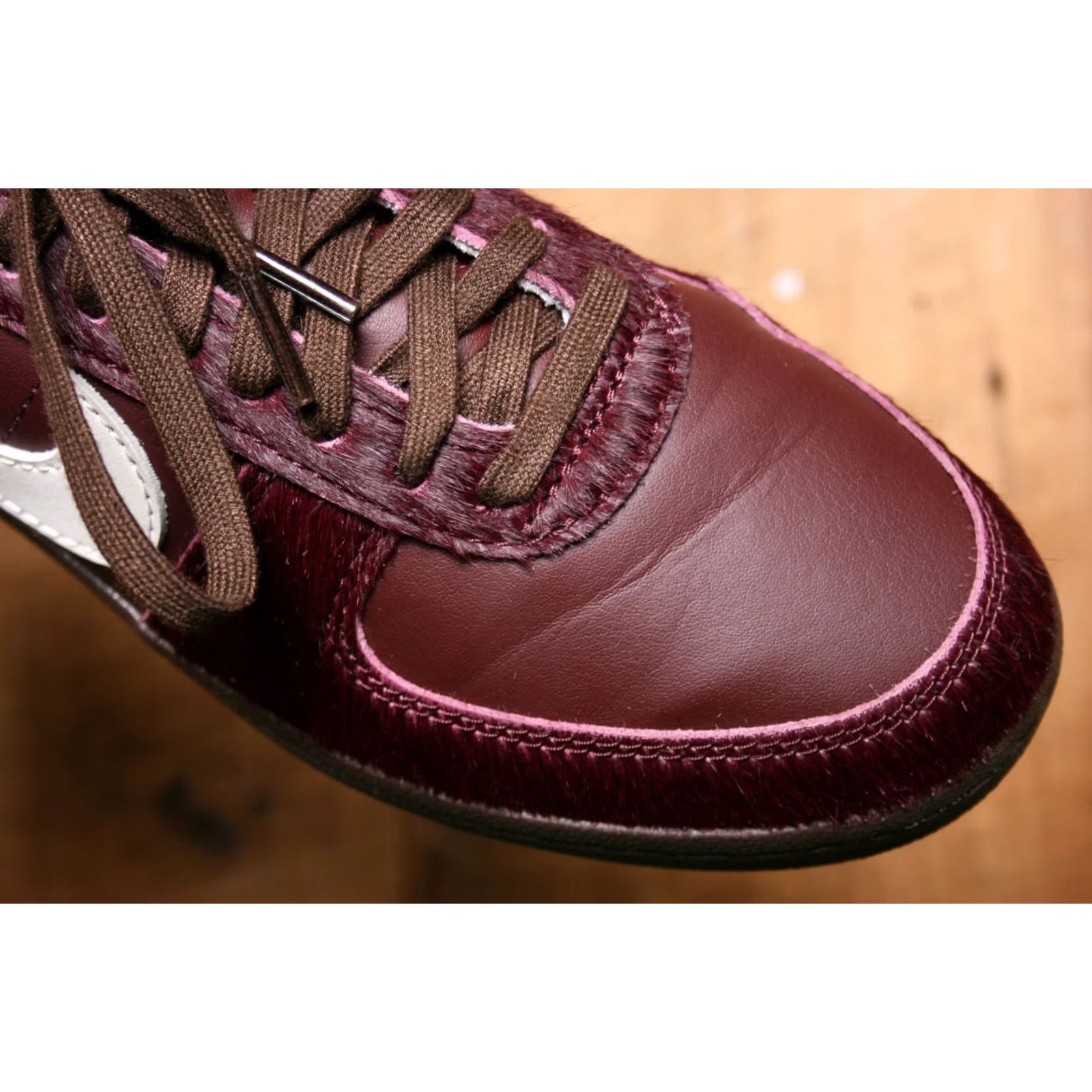 Nike VINTAGE NIKE Field General '82 Burgundy Crush Leather Pony Hair Sneaker Women Sz. 10 Size US 8 / IT 38 - 6 Thumbnail