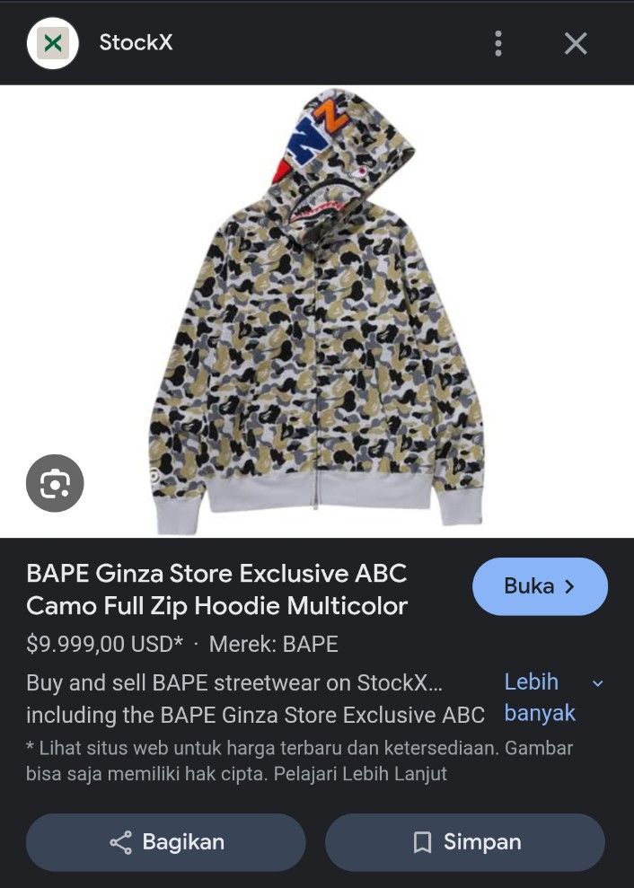 Bape Bape Ginza Store Exclusive ABC Camo Full Zip Hoodie Size US XL / EU 56 / 4 - 1 Thumbnail