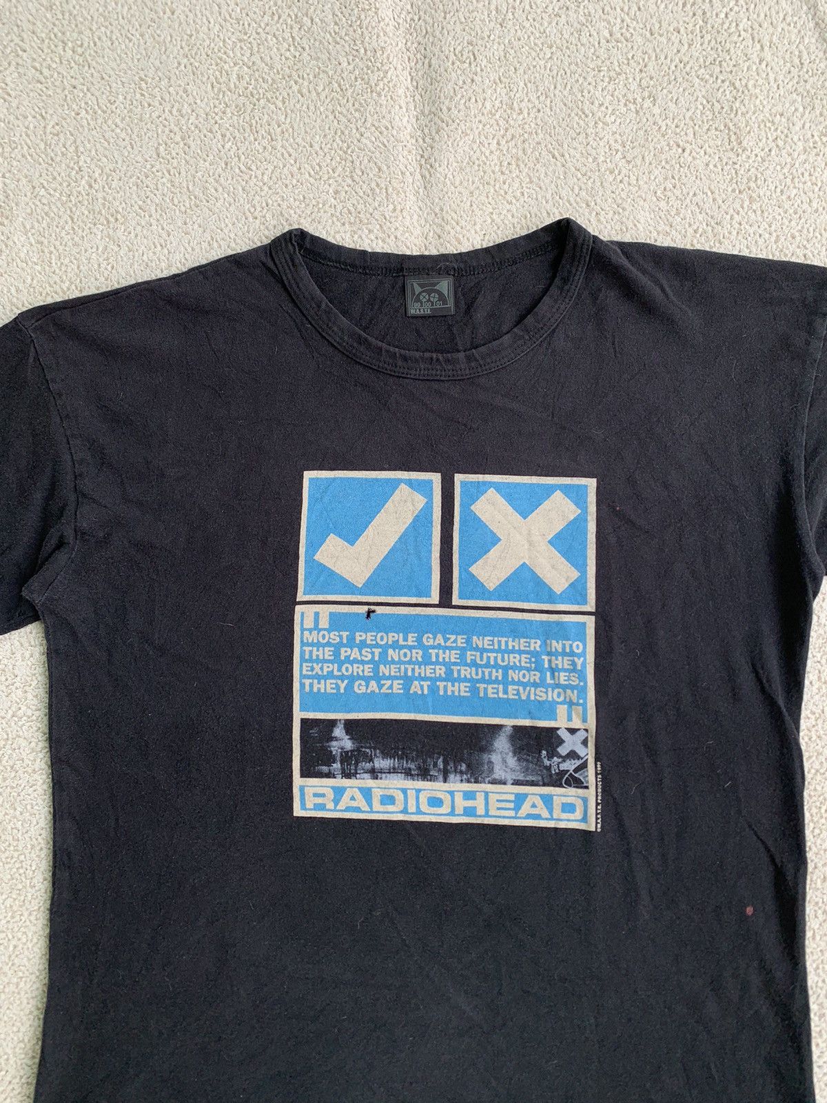 Band Tees 90s Radio Head W.A.S.T.E Tshirt Size US M / EU 48-50 / 2 - 3 Thumbnail